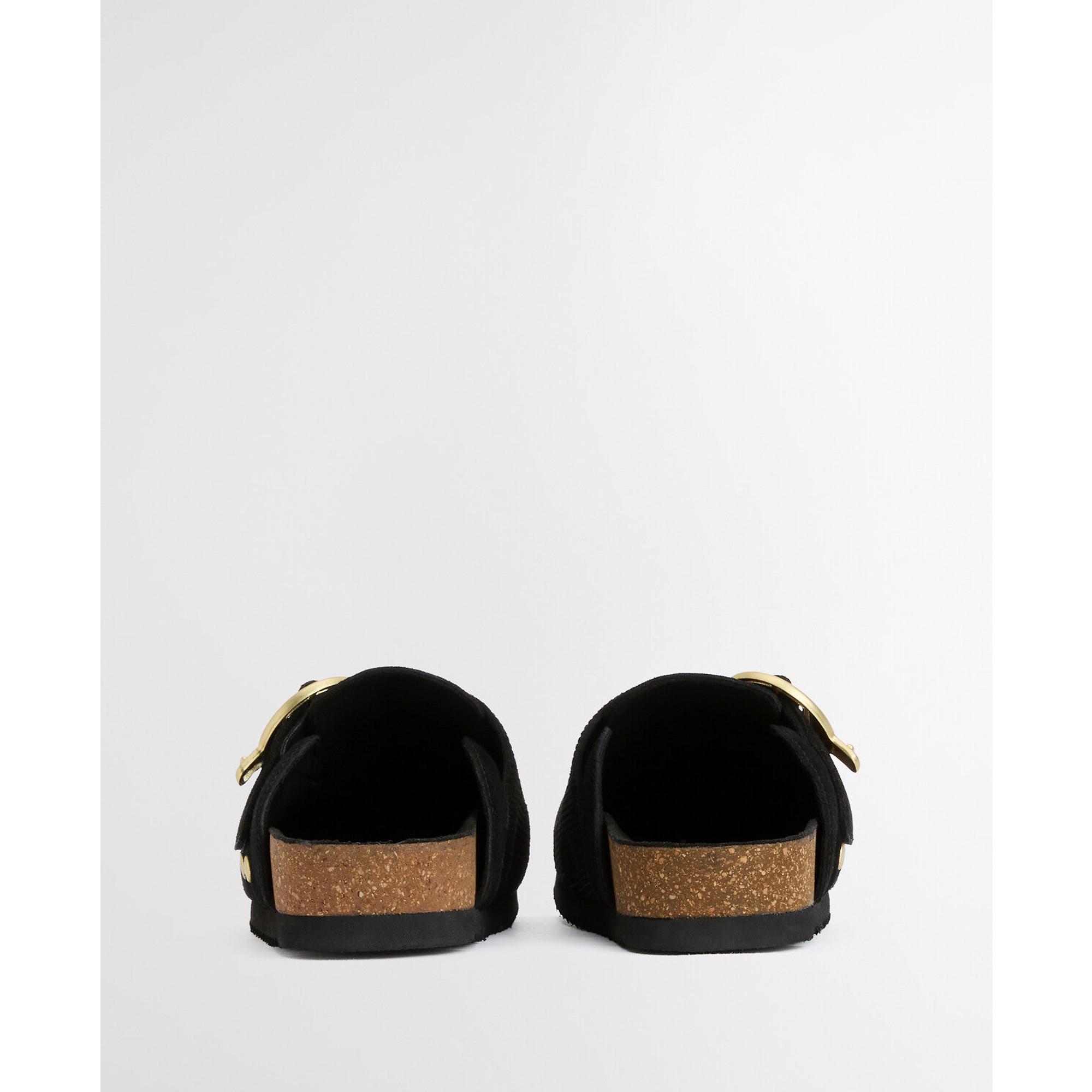 Product image 3 of 9 of Barbour Women's Kyra Closed Toe Sandals - Black Suede
