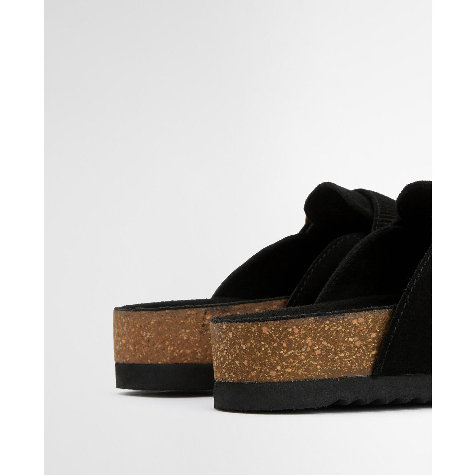 Product image 6 of 9 of Barbour Women's Kyra Closed Toe Sandals - Black Suede