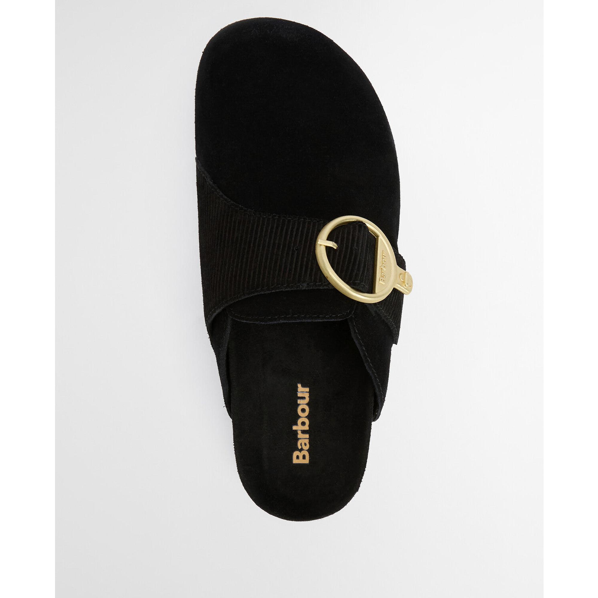 Product image 7 of 9 of Barbour Women's Kyra Closed Toe Sandals - Black Suede