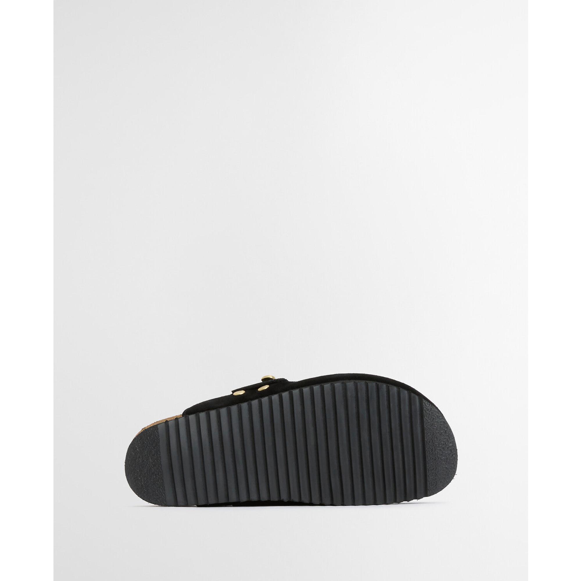 Product image 8 of 9 of Barbour Women's Kyra Closed Toe Sandals - Black Suede