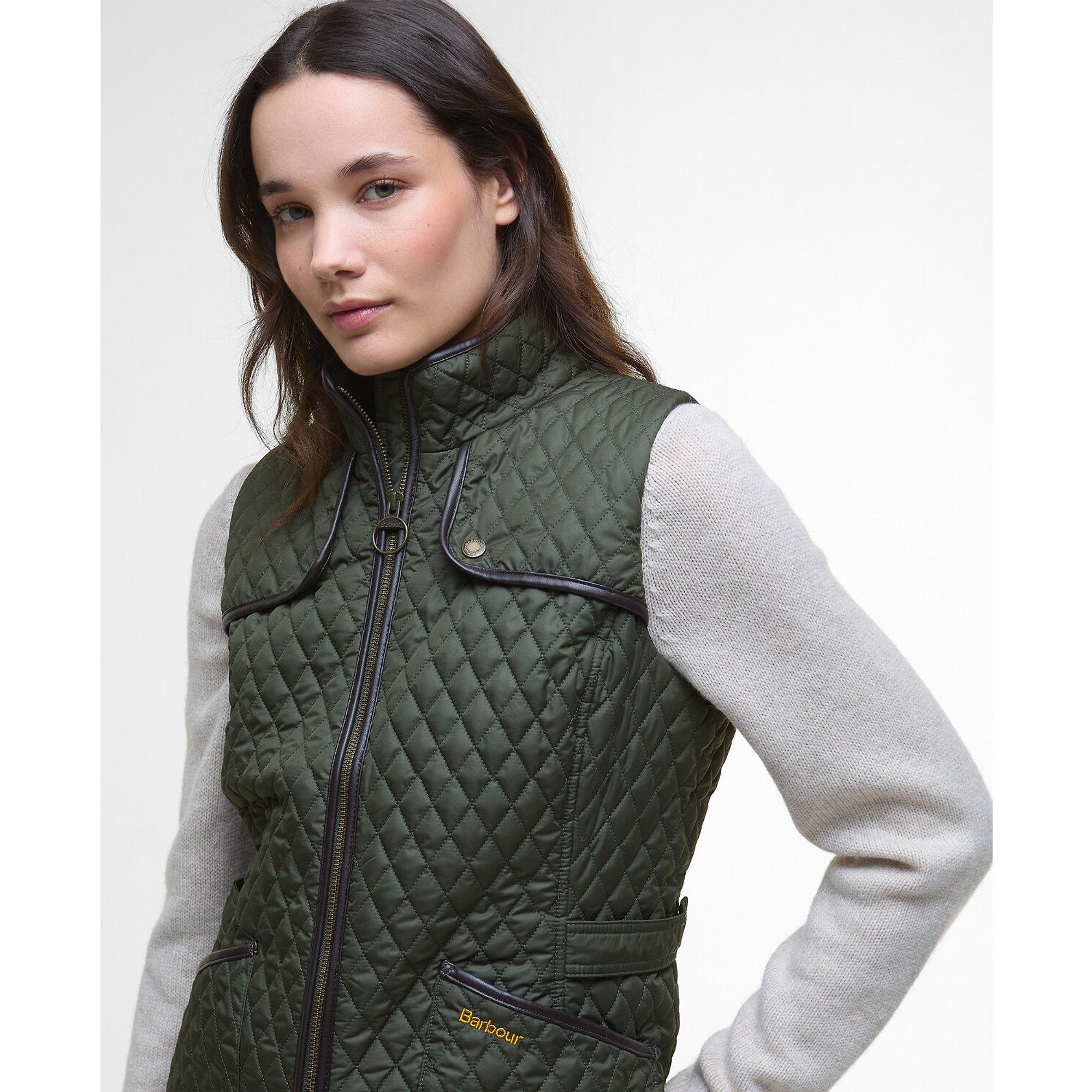 Product image 5 of 7 of Barbour Women's Dahlia Quilted Gilet - Olive
