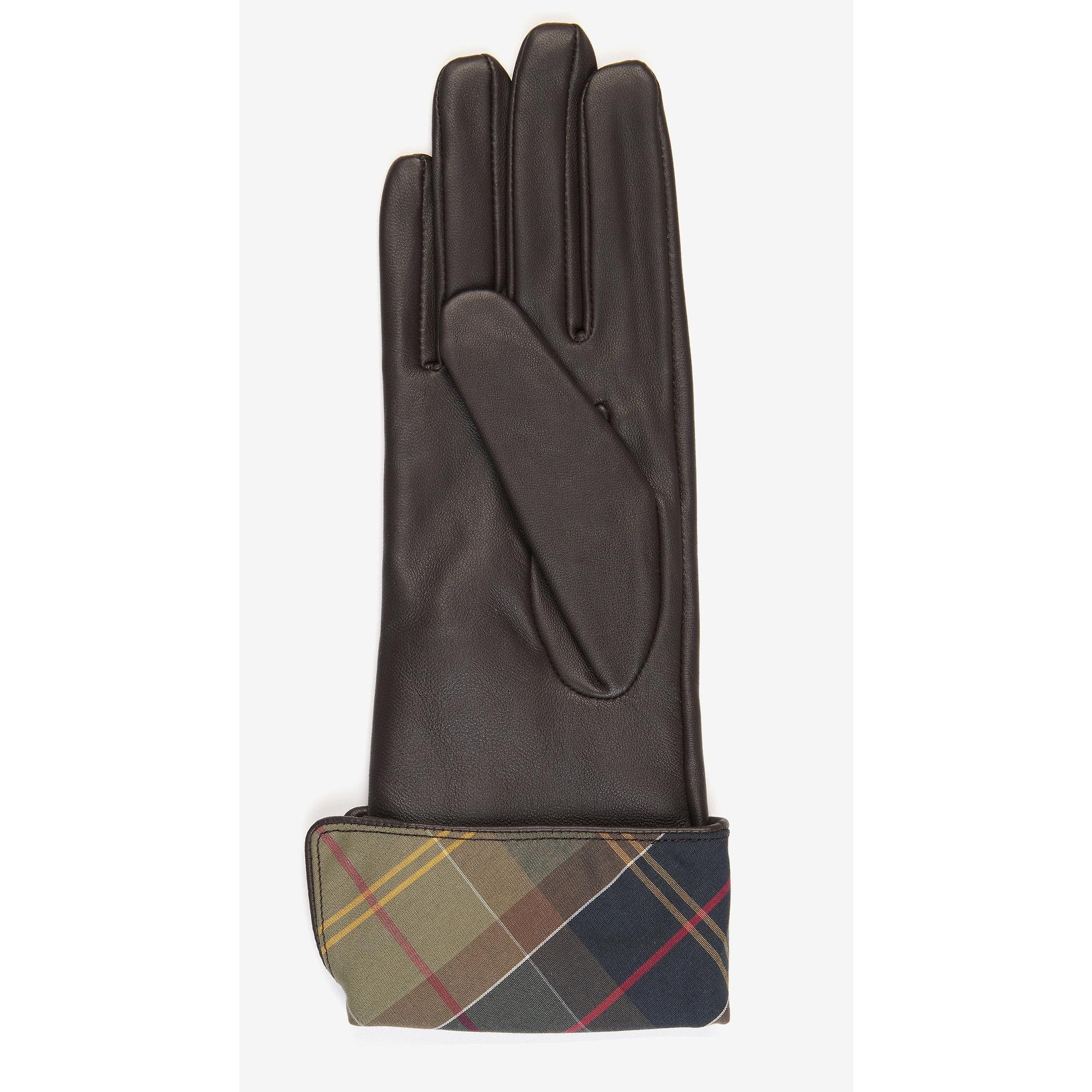 Product image 2 of 4 of Barbour Women's Lady Jane Leather Gloves - Choc/Classic