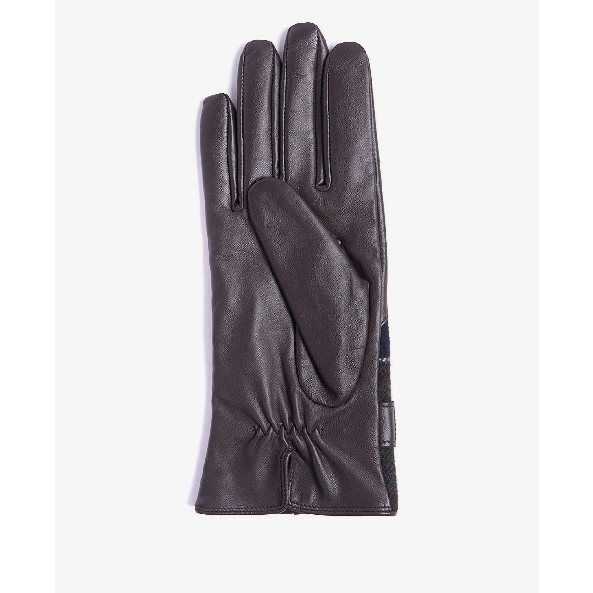 Product image 2 of 4 of Barbour Women's Dee Tartan Gloves - Dark Brown