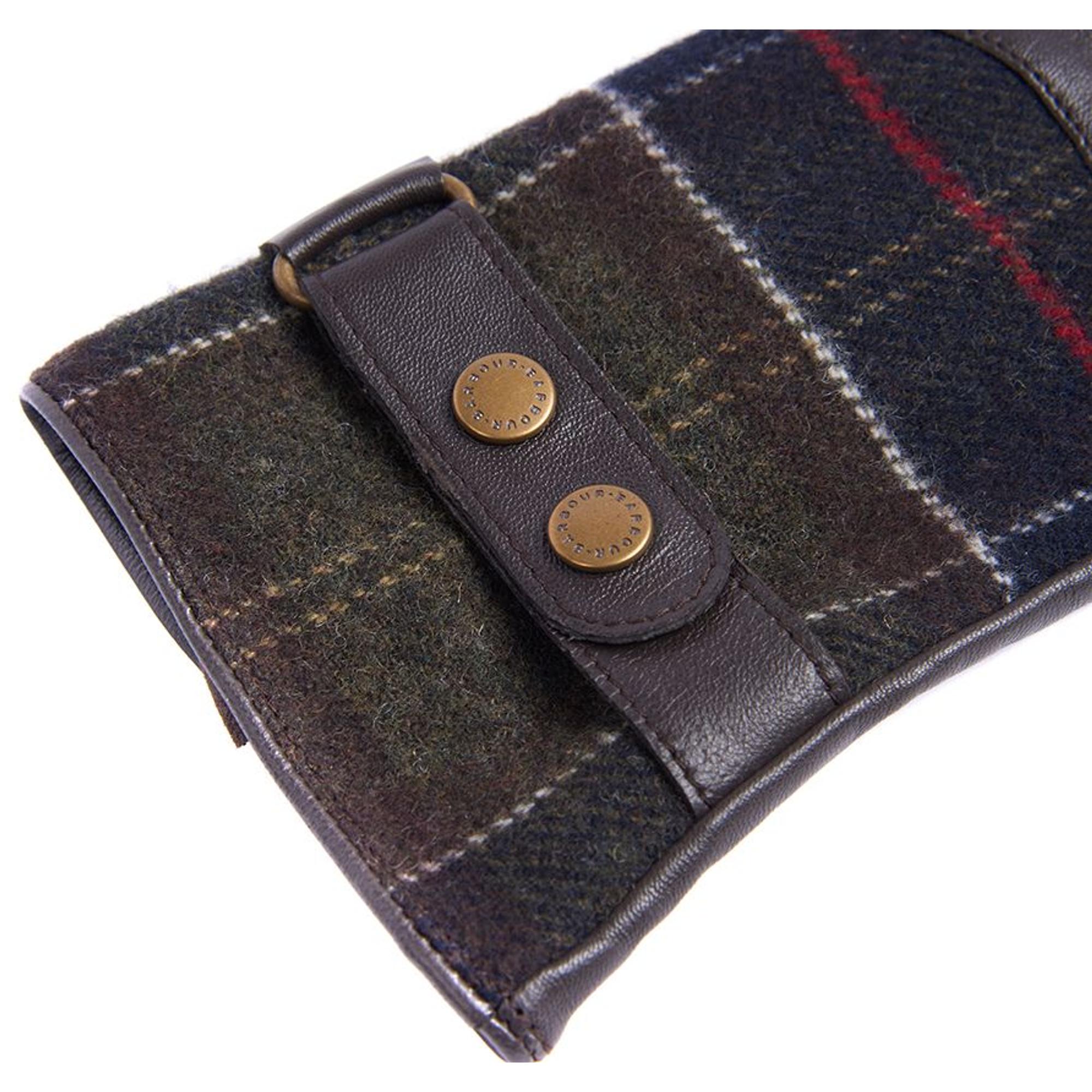 Product image 3 of 4 of Barbour Women's Dee Tartan Gloves - Dark Brown