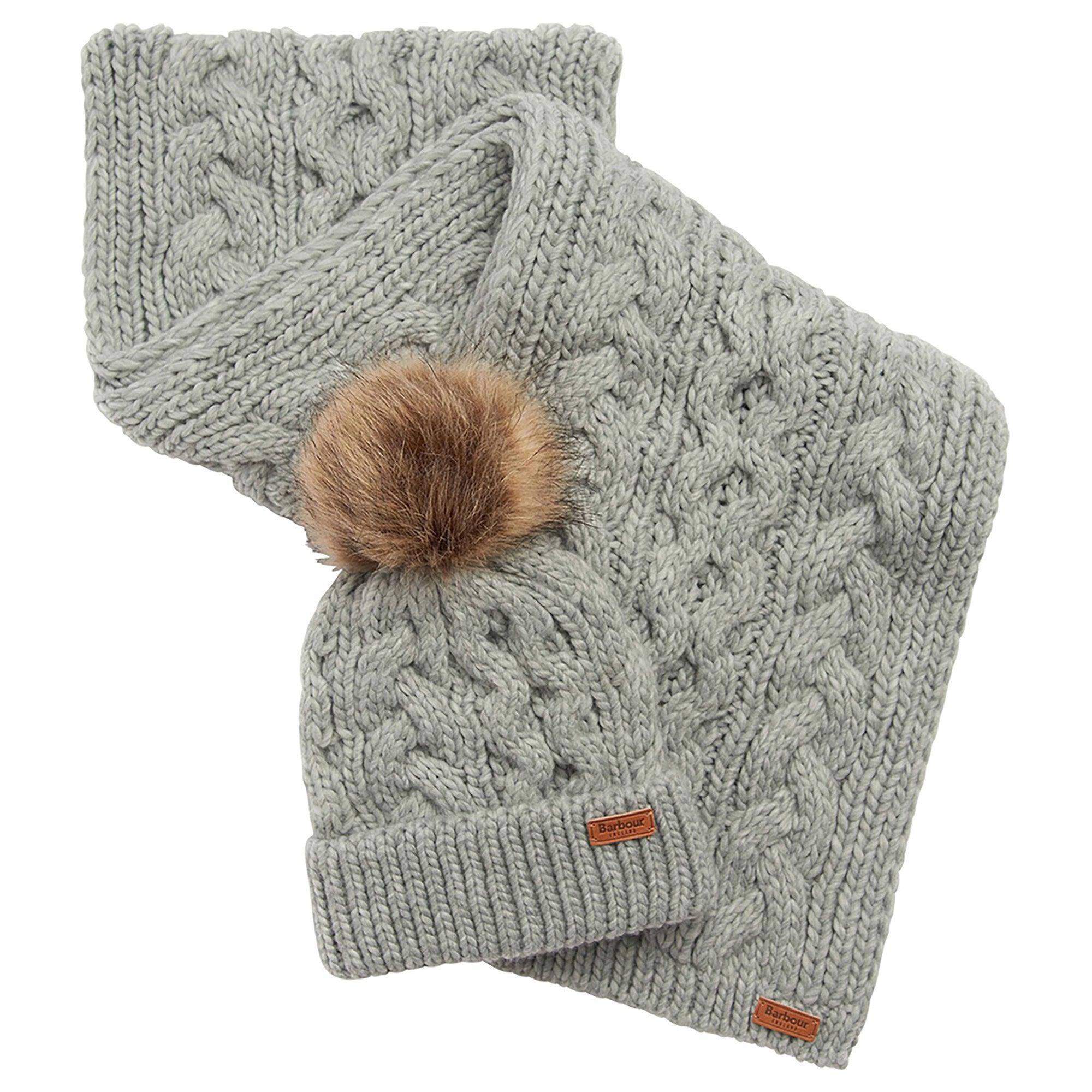 Product image 1 of 5 of Barbour Women's Penshaw Beanie & Scarf Gift Set - Classic Grey
