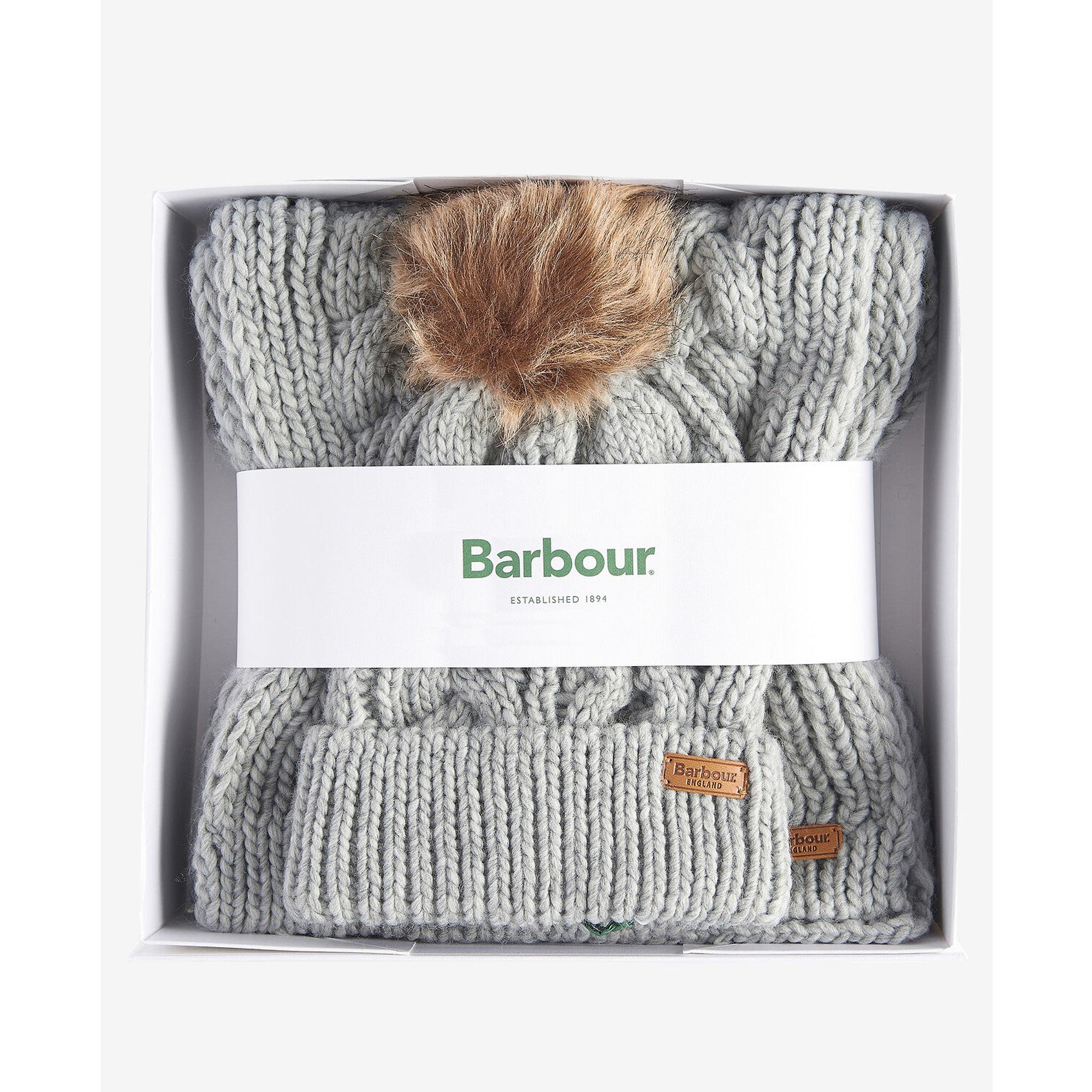 Product image 2 of 5 of Barbour Women's Penshaw Beanie & Scarf Gift Set - Classic Grey