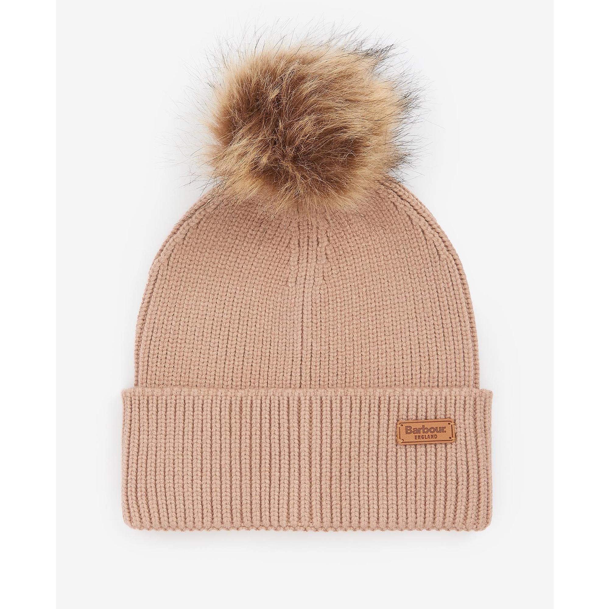 Product image 2 of 8 of Barbour Women's Dover Pom Beanie & Hailes Scarf Gift Set - Muted Cabernet