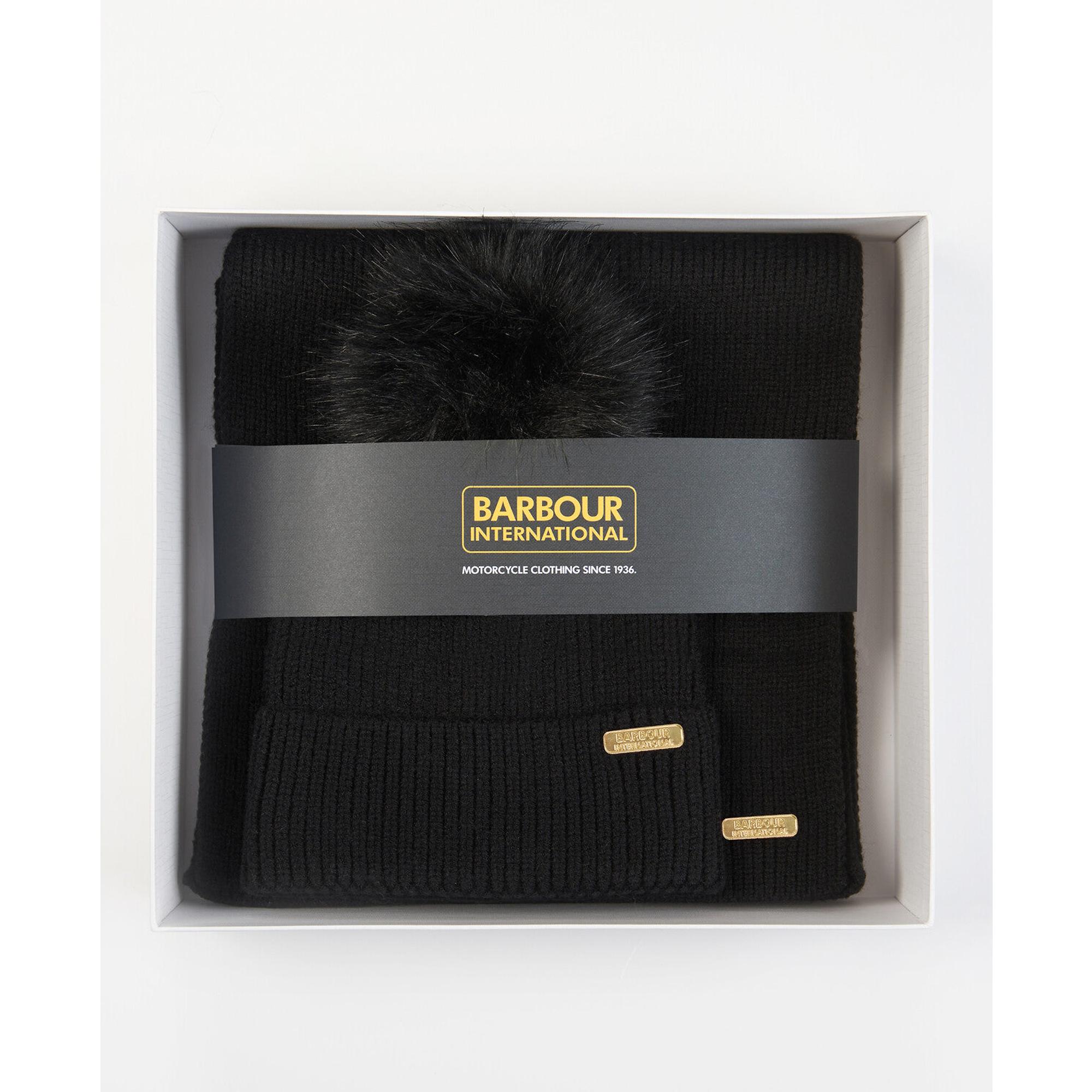 Product image 3 of 5 of Barbour International Women's Mallory Beanie & Scarf Gift Set - Classic Black