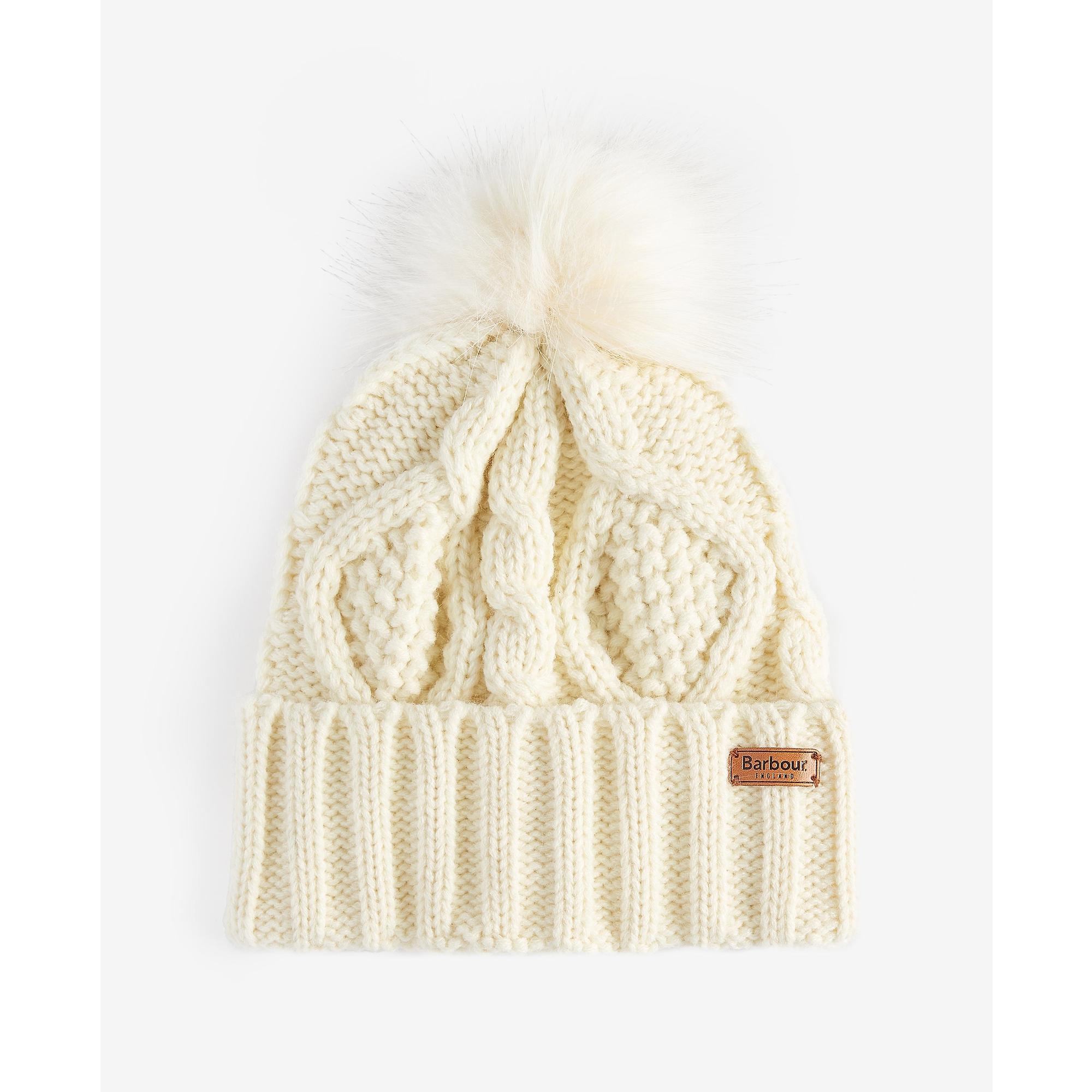 Product image 4 of 6 of Barbour Women's Ridley Pom Beanie & Scarf Gift Set - Cream
