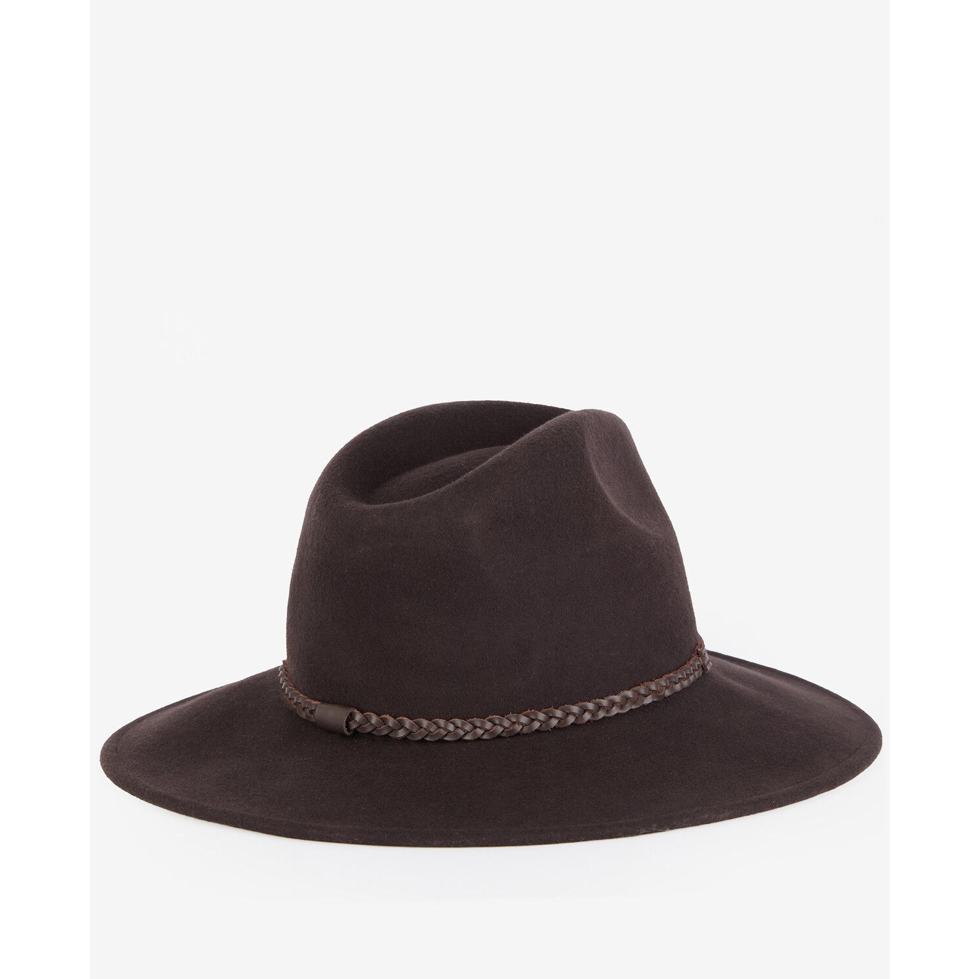 Product image 2 of 3 of Barbour Women's Tack Fedora Hat - Chocolate/Praline