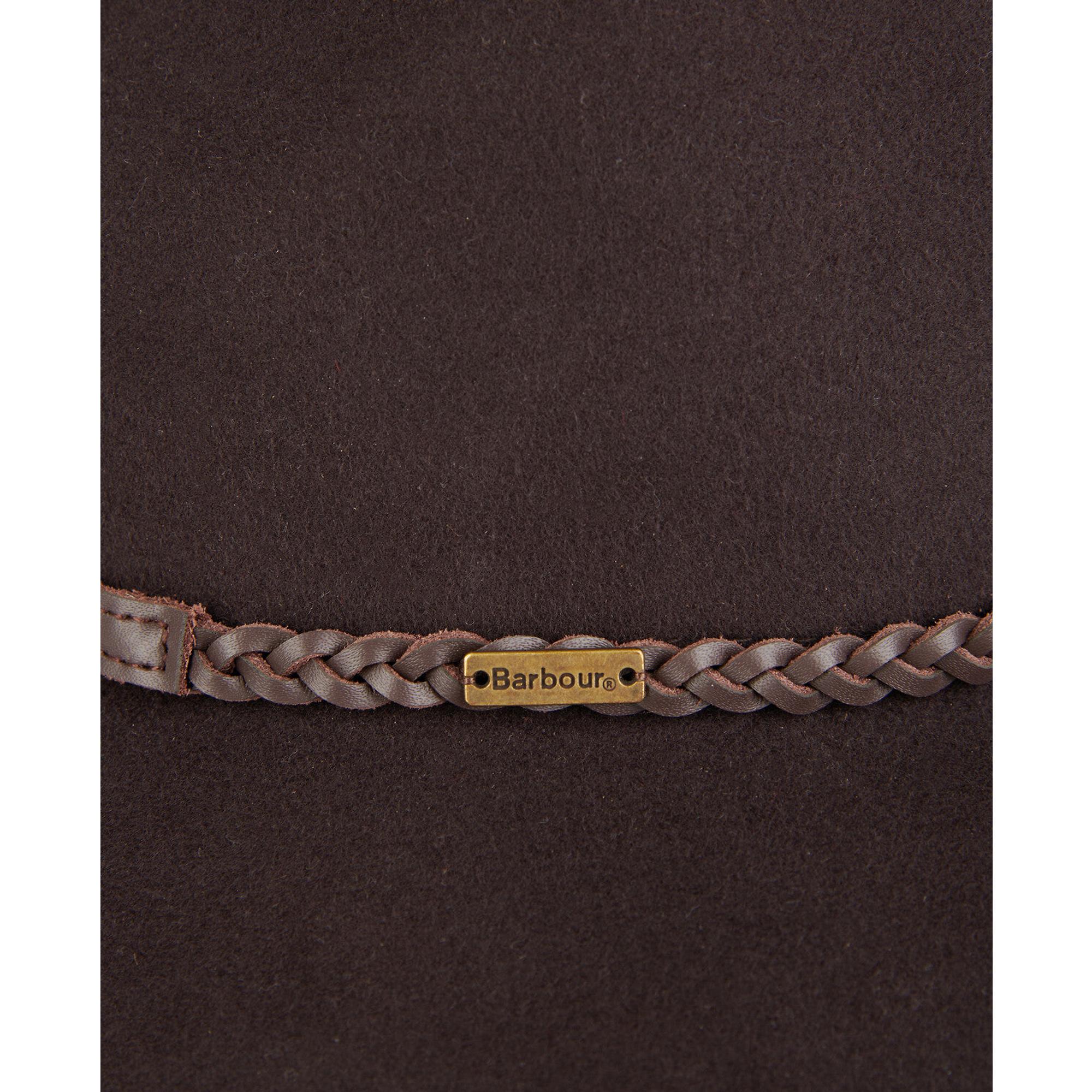 Product image 3 of 3 of Barbour Women's Tack Fedora Hat - Chocolate/Praline