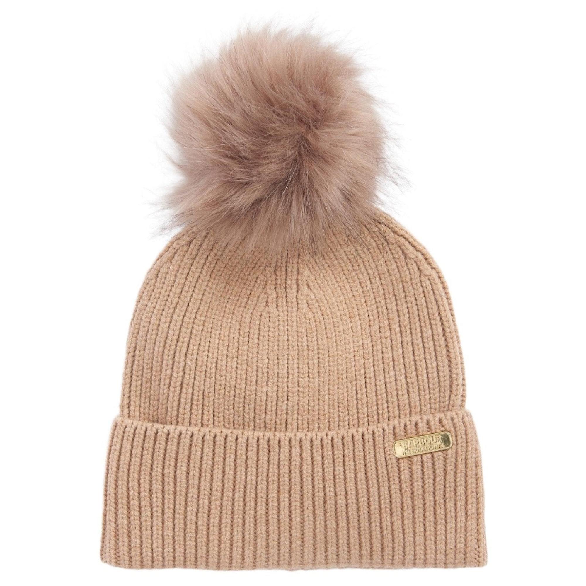 Product image 1 of 4 of Barbour International Women's Mallory Pom Beanie - Light Trench