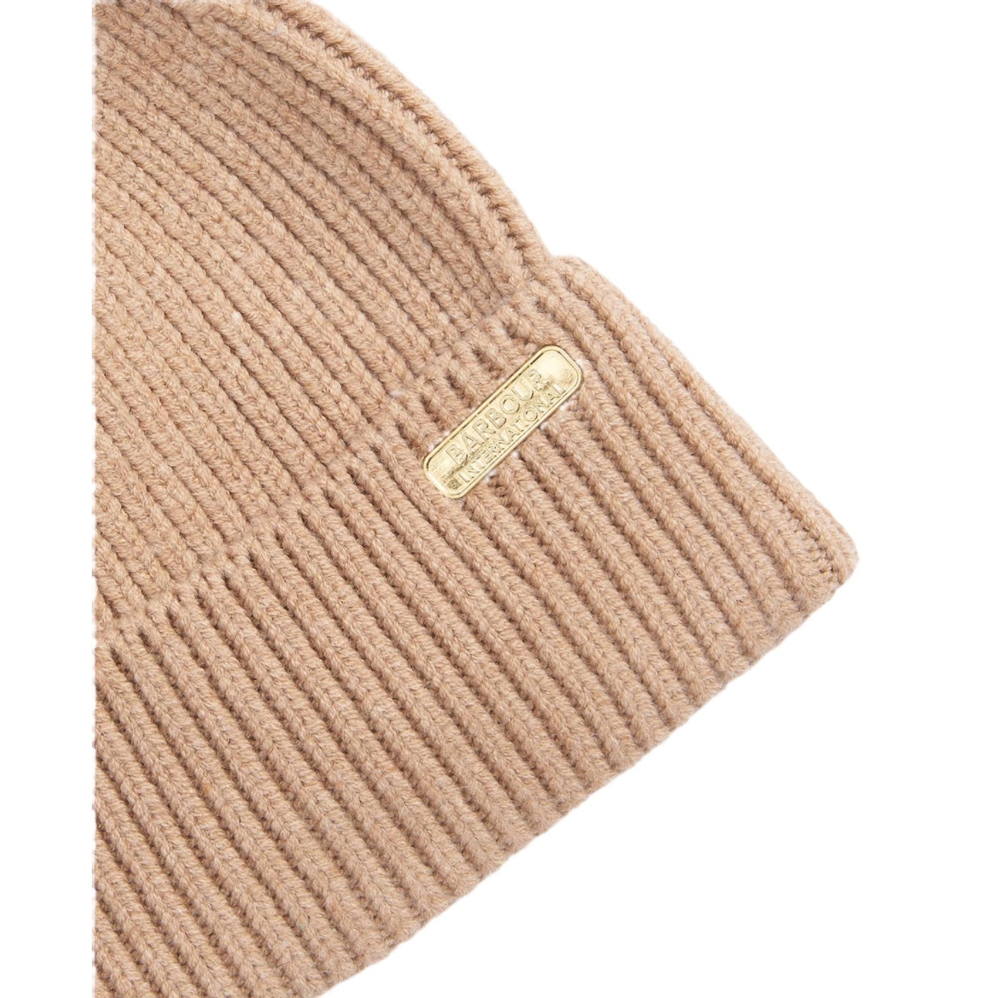Product image 3 of 4 of Barbour International Women's Mallory Pom Beanie - Light Trench
