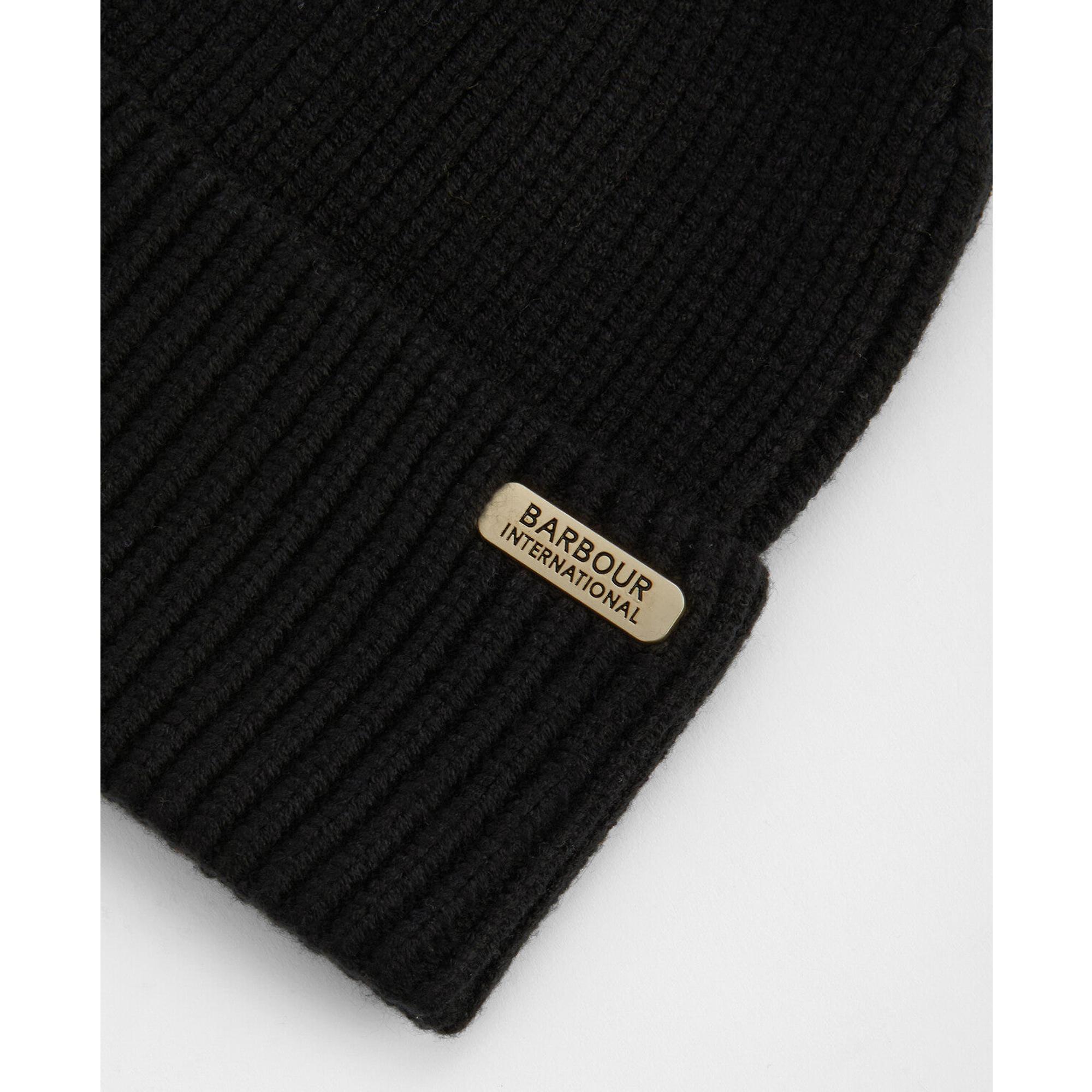 Product image 3 of 3 of Barbour International Women's Mallory Pom Beanie - Black