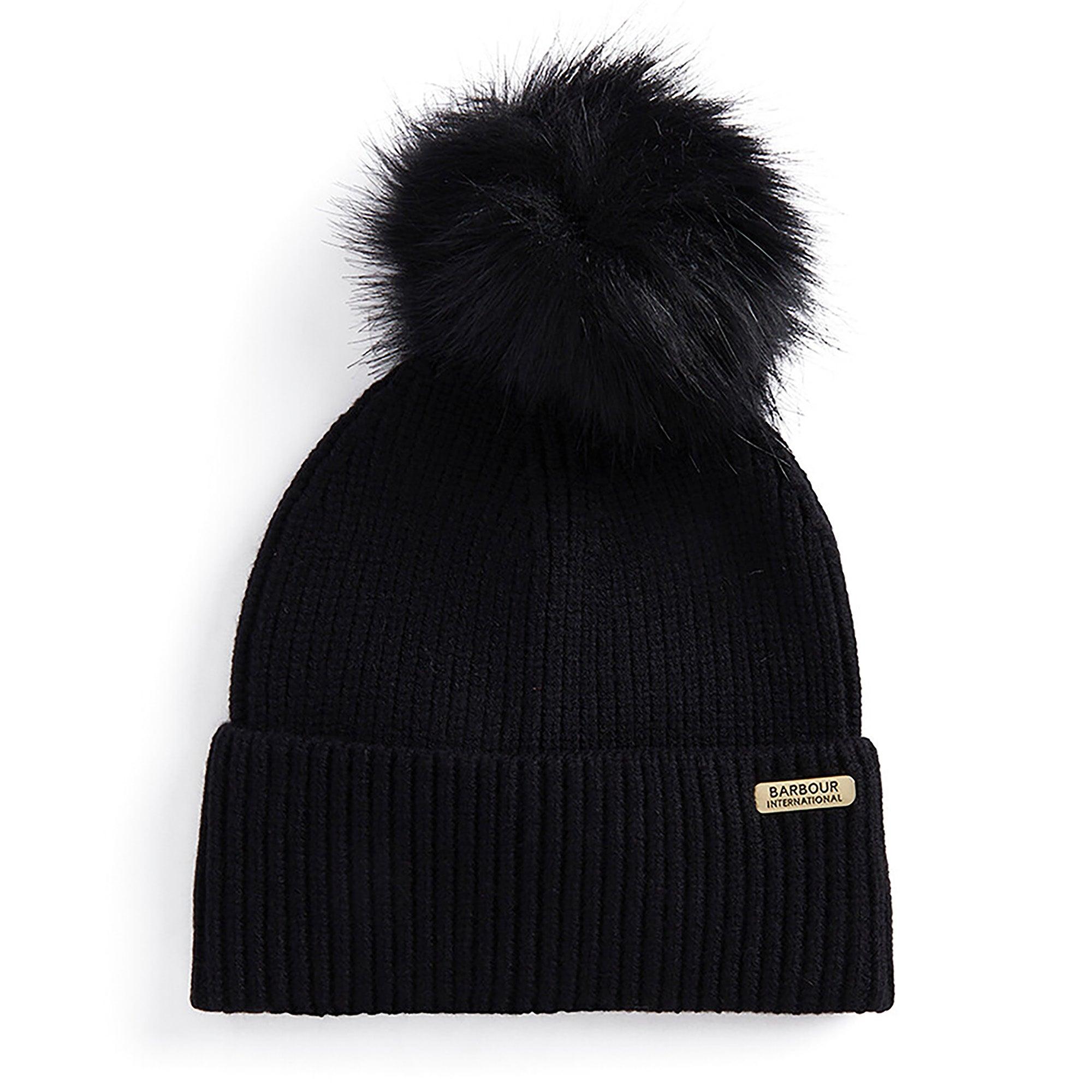 Product image 1 of 3 of Barbour International Women's Mallory Pom Beanie - Black