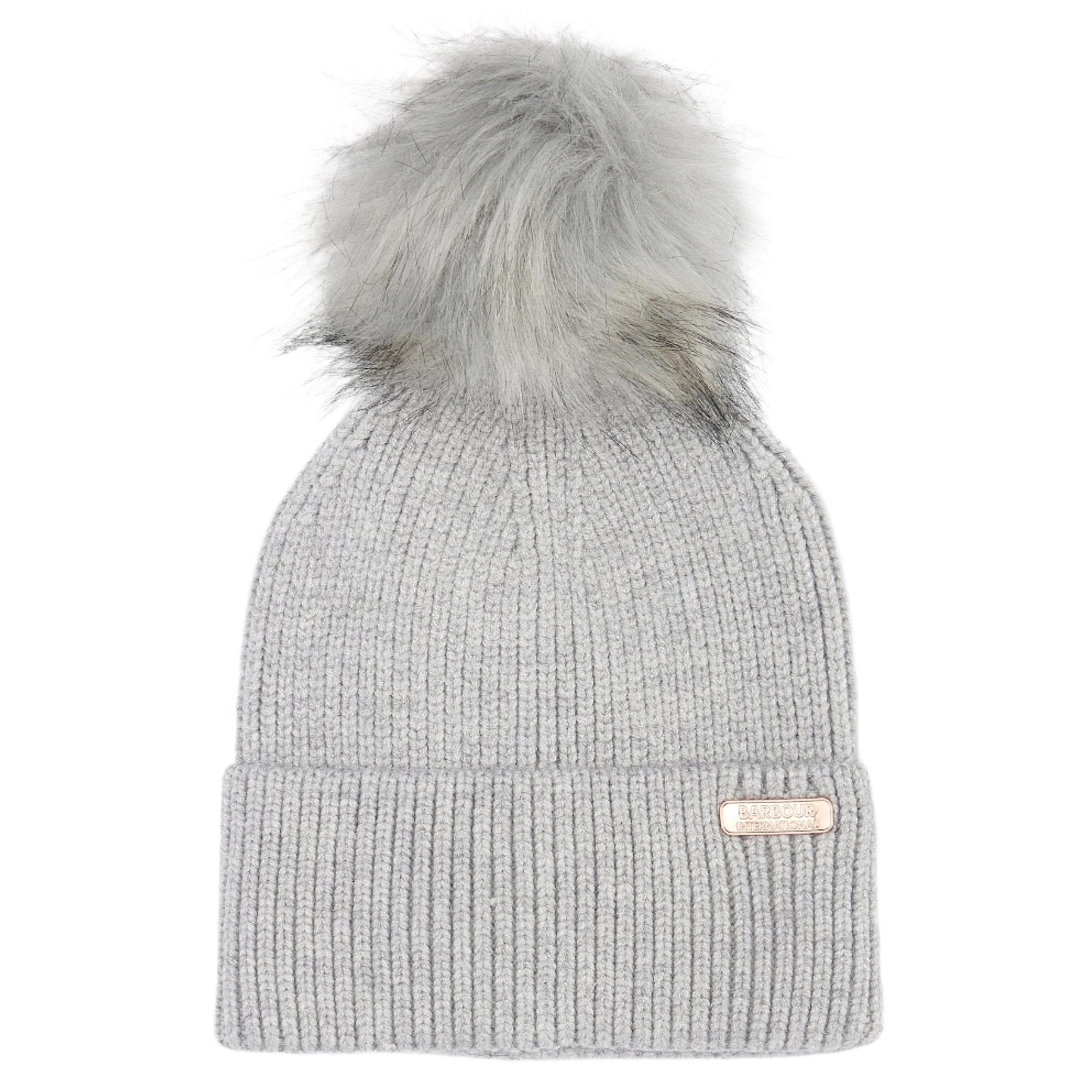 Product image 1 of 4 of Barbour International Women's Mallory Pom Beanie - Light Grey