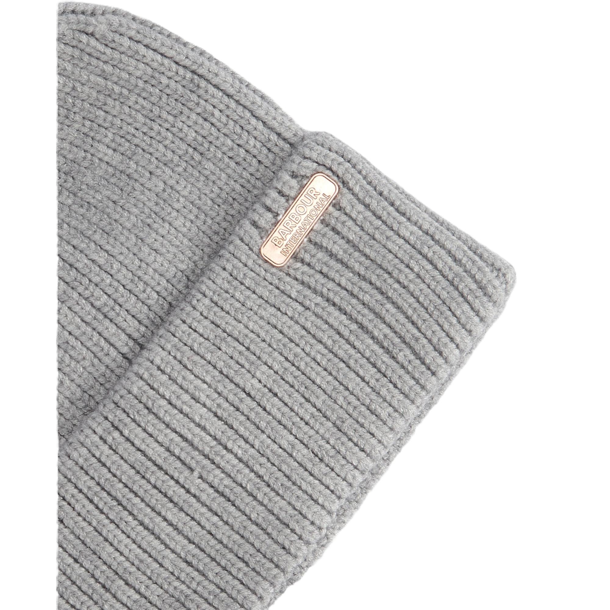 Product image 3 of 4 of Barbour International Women's Mallory Pom Beanie - Light Grey
