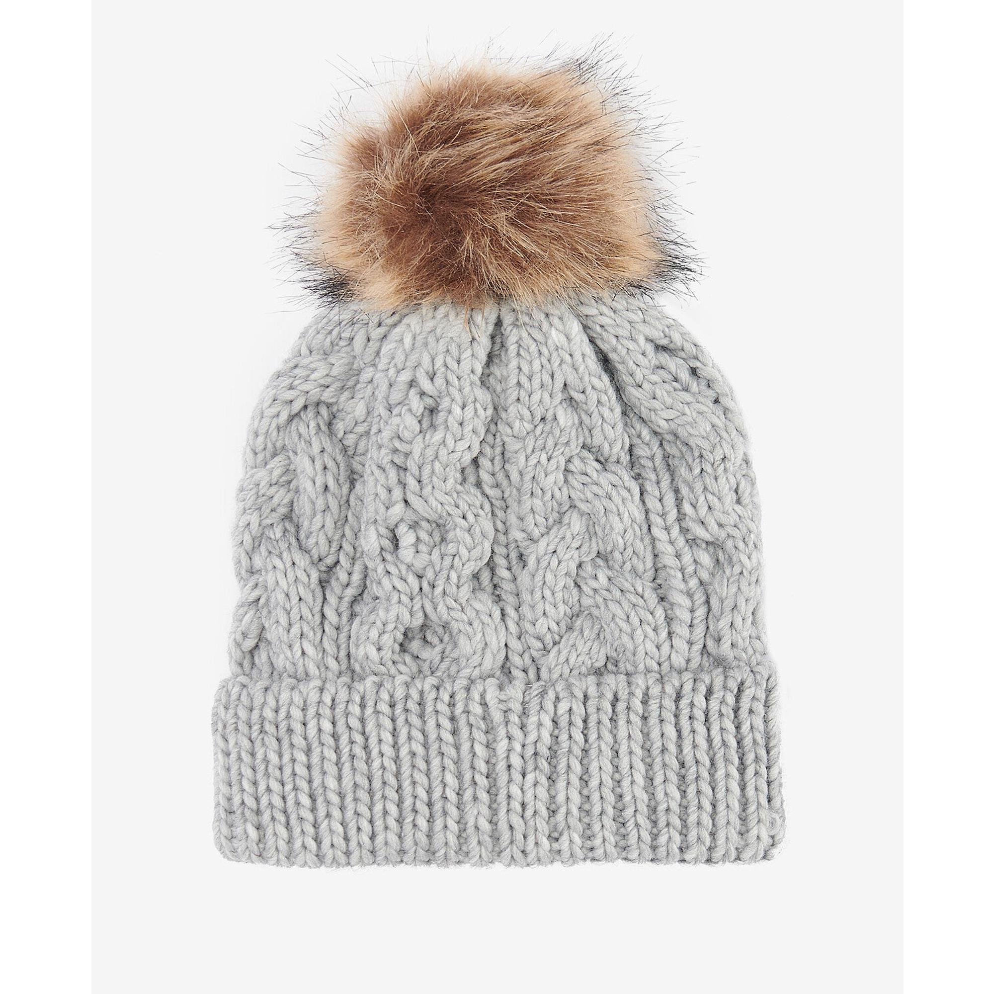 Product image 2 of 3 of Barbour Women's Penshaw Cable-Knit Beanie - Classic Grey