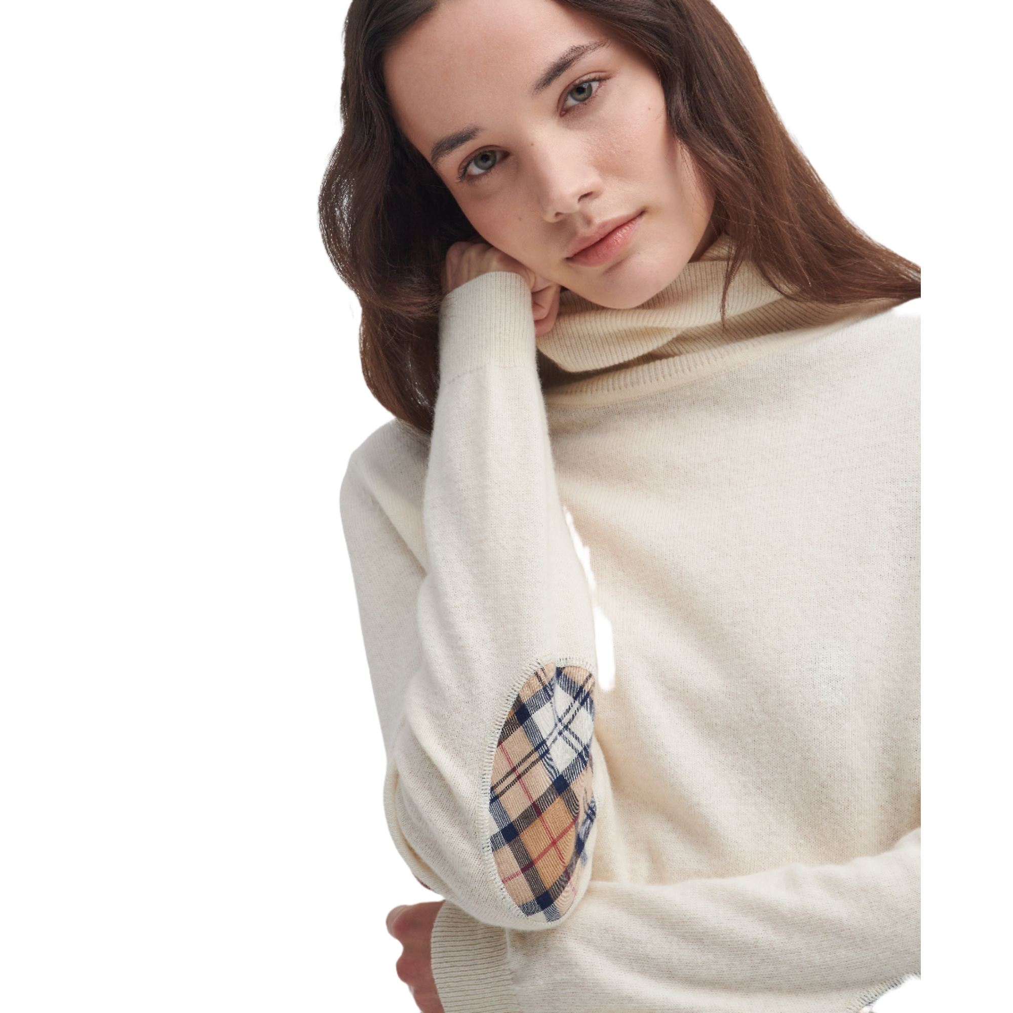 Product image 5 of 6 of Barbour Women's Pendle Roll Neck Sweater - Ecru