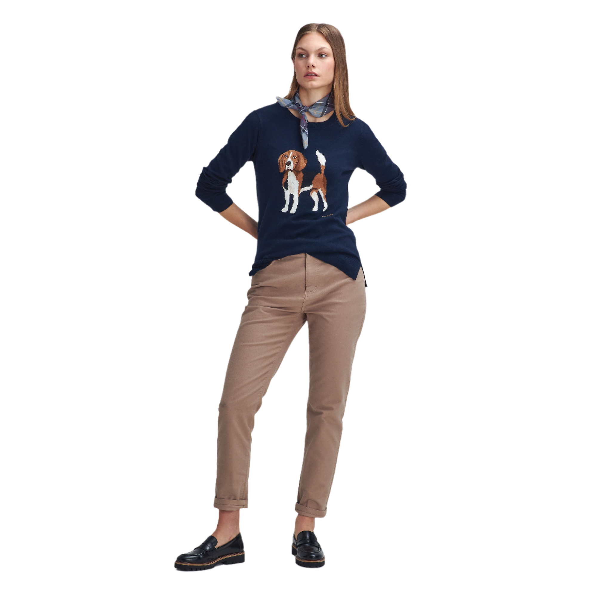 Product image 2 of 6 of Barbour Women's Fareham Knit Jumper - Navy