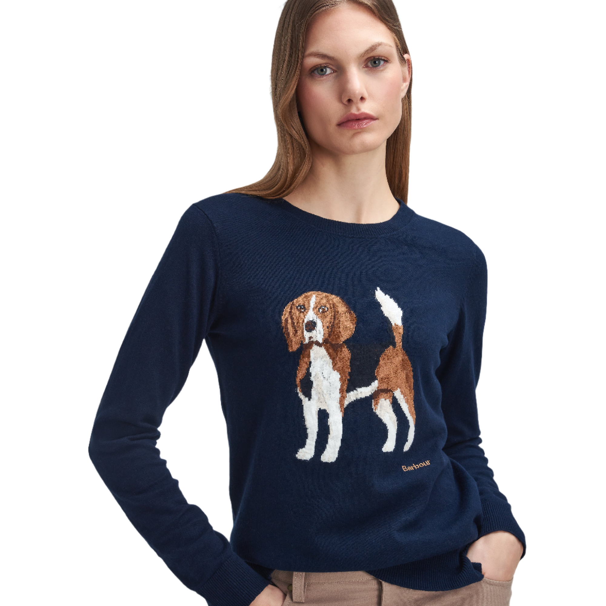 Product image 3 of 6 of Barbour Women's Fareham Knit Jumper - Navy