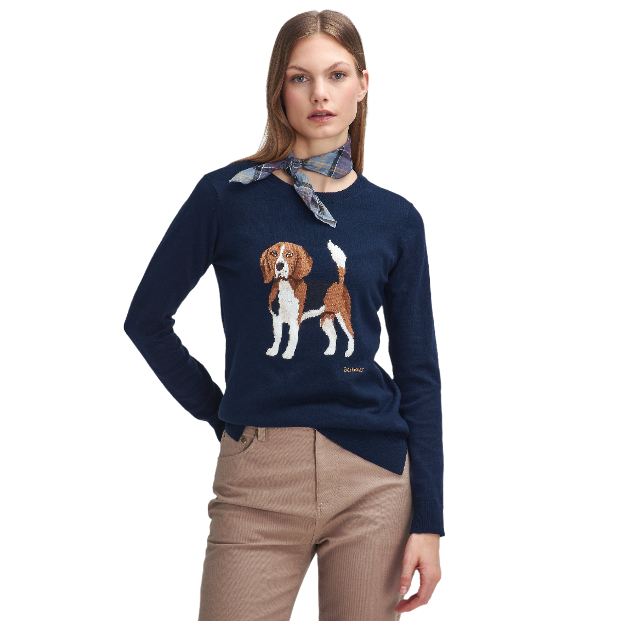 Product image 5 of 6 of Barbour Women's Fareham Knit Jumper - Navy