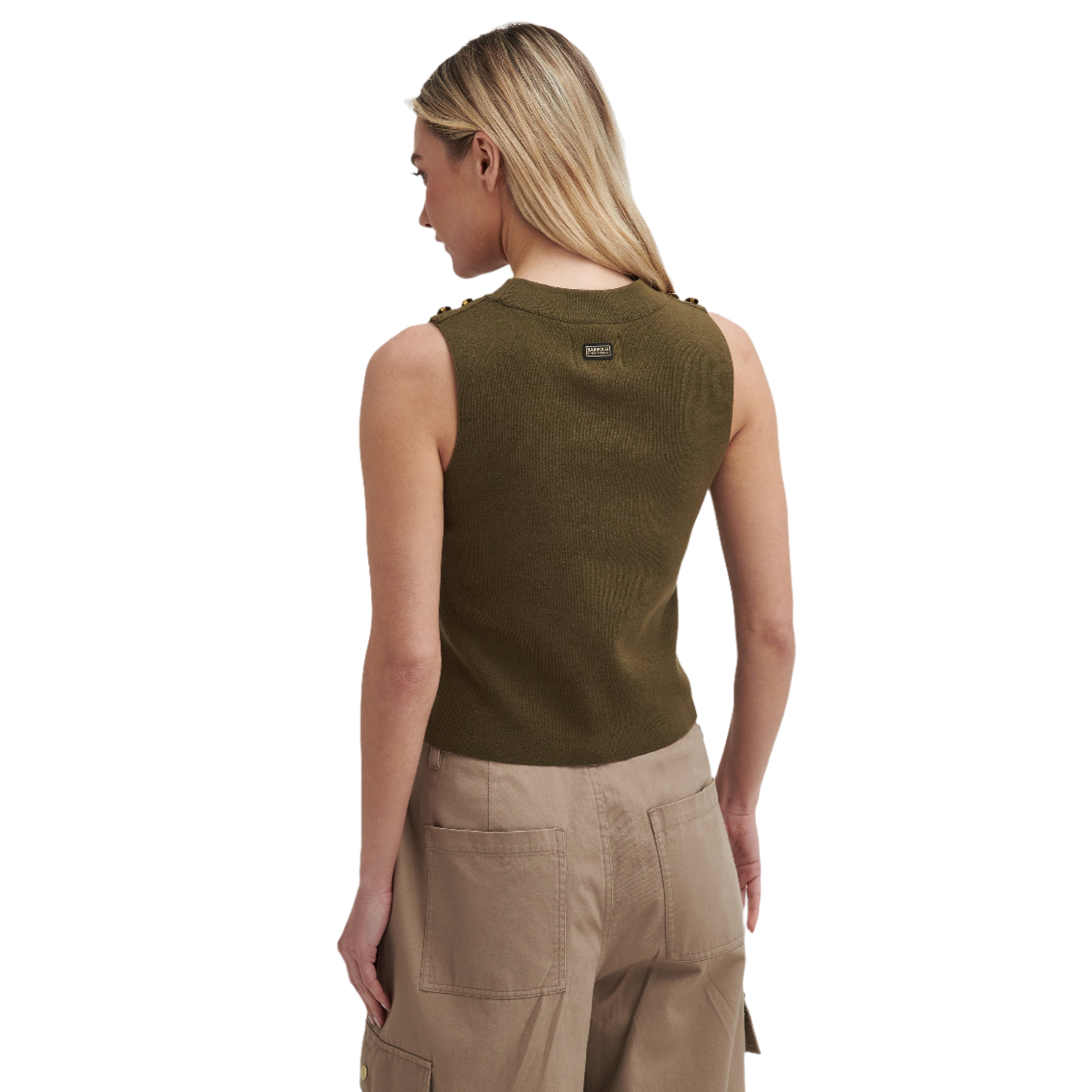 Product image 3 of 7 of Barbour International Women's Laia Knitted Sweater Vest - Green