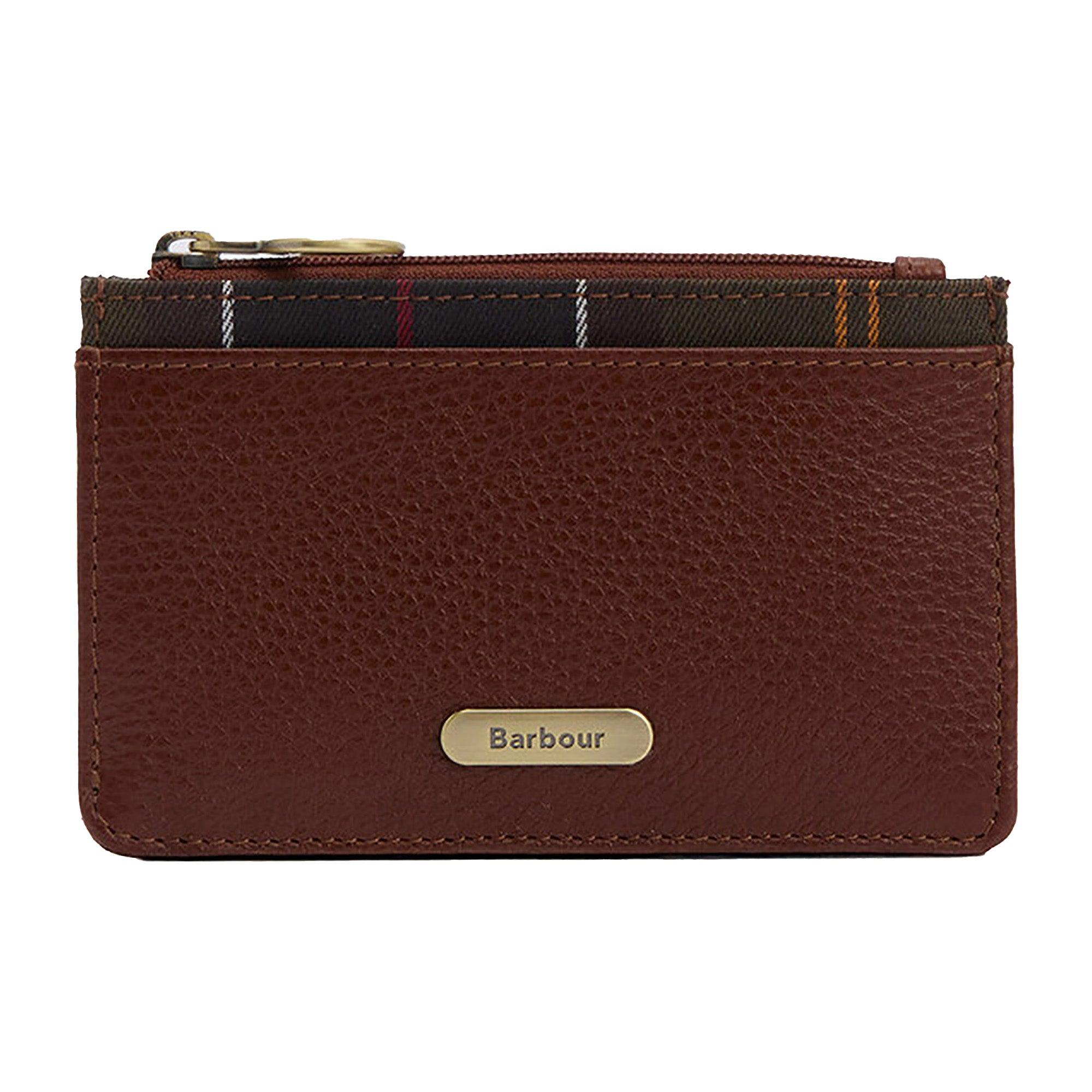 Product image 1 of 6 of Barbour Women's Alder Leather Card Holder - Brown/Classic