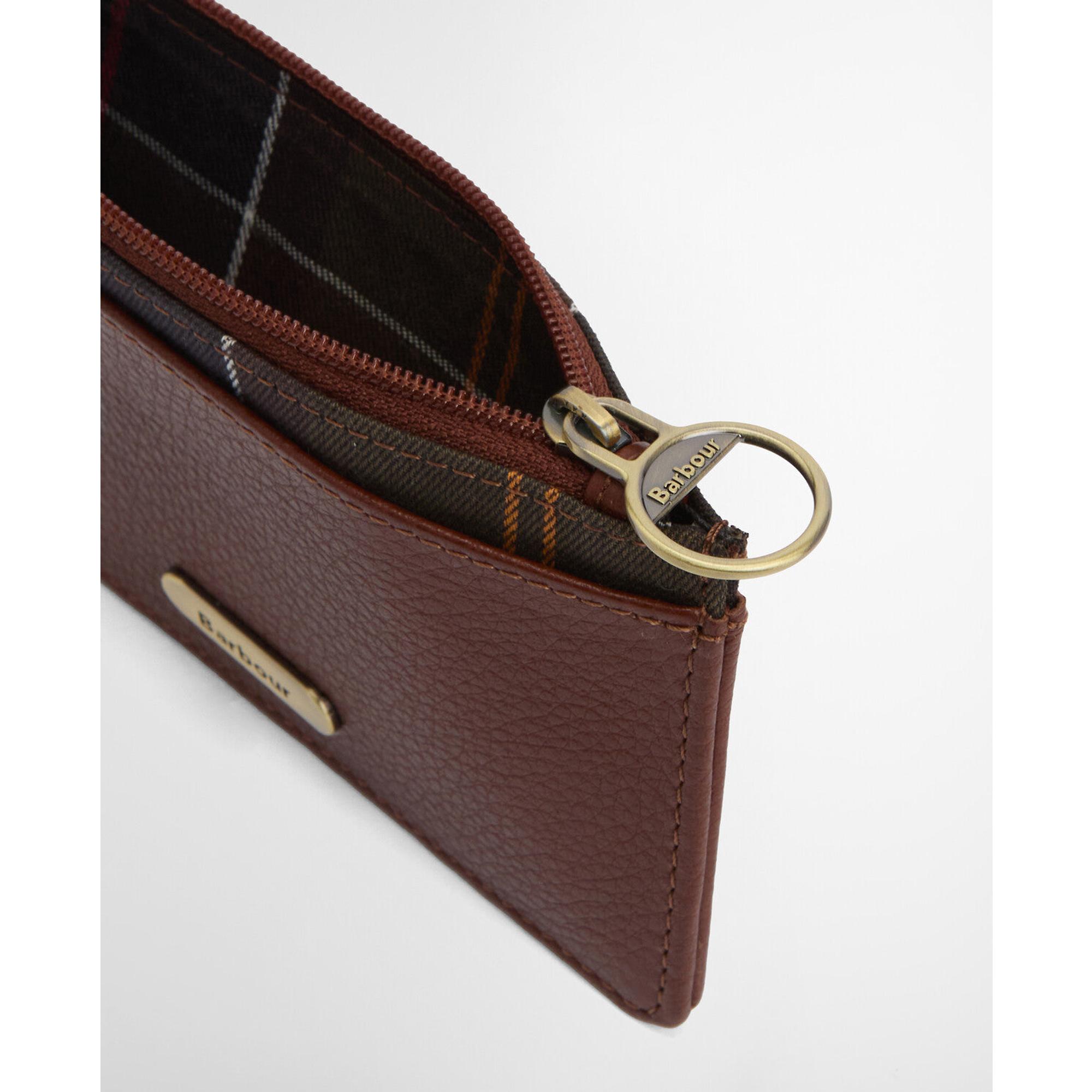 Product image 5 of 6 of Barbour Women's Alder Leather Card Holder - Brown/Classic