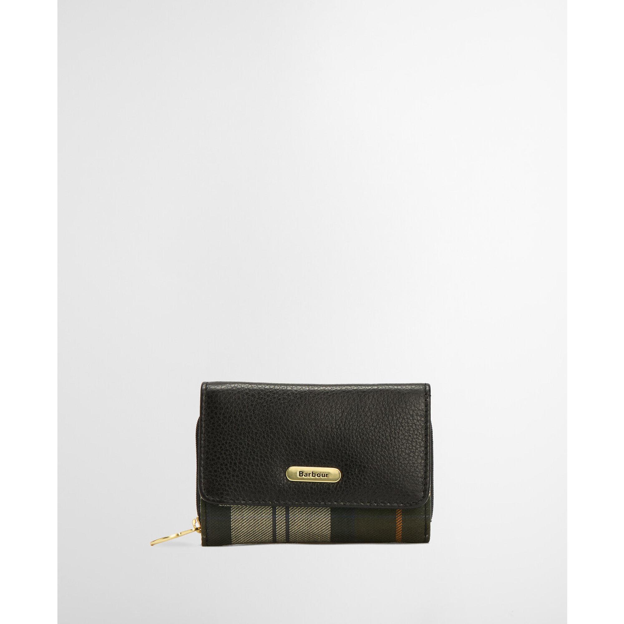 Product image 7 of 7 of Barbour Women's Rosa Leather French Purse - Black/Ancient