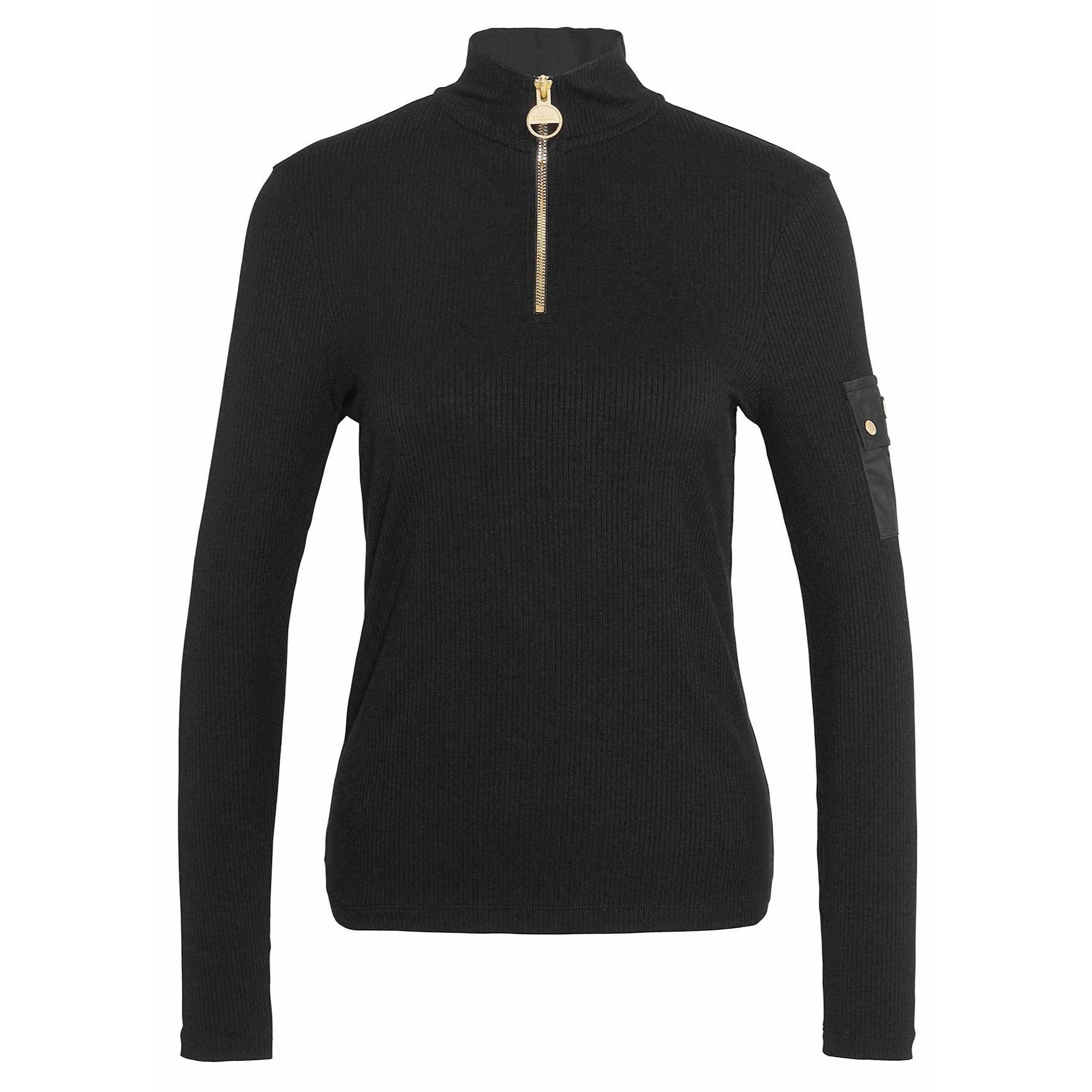 Product image 1 of 8 of Barbour International Women's Hailey Half-Zip Top - Black