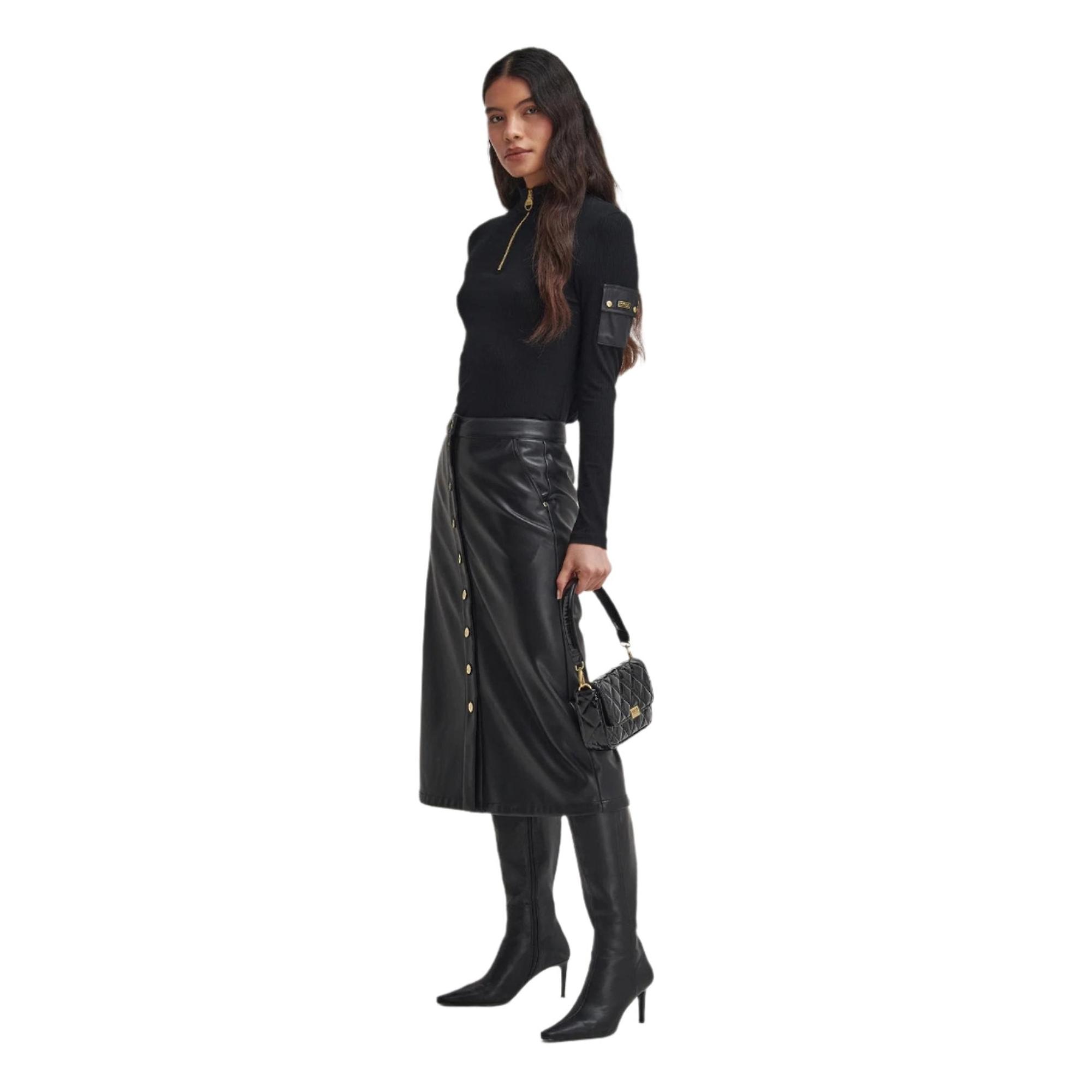 Product image 4 of 8 of Barbour International Women's Hailey Half-Zip Top - Black