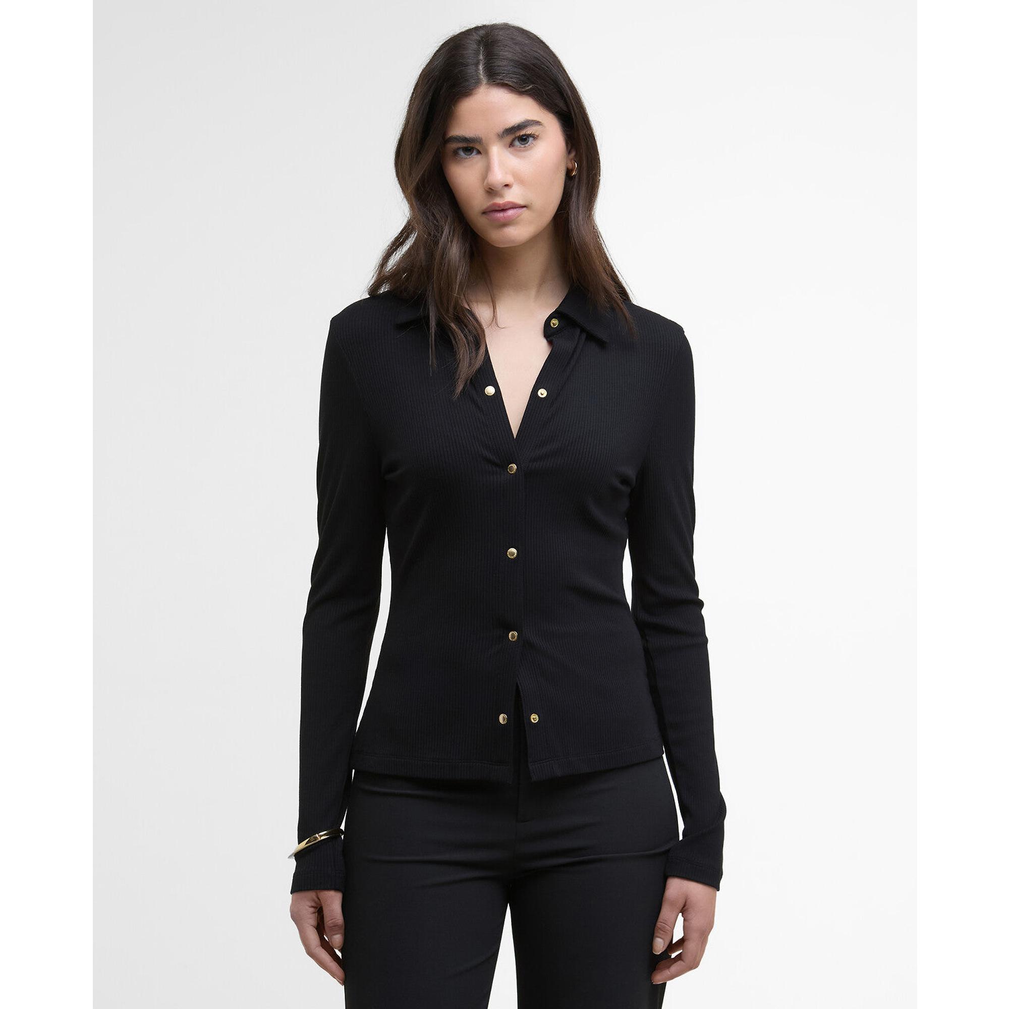 Product image 2 of 6 of Barbour International Women's Chloe Ribbed Top - Black