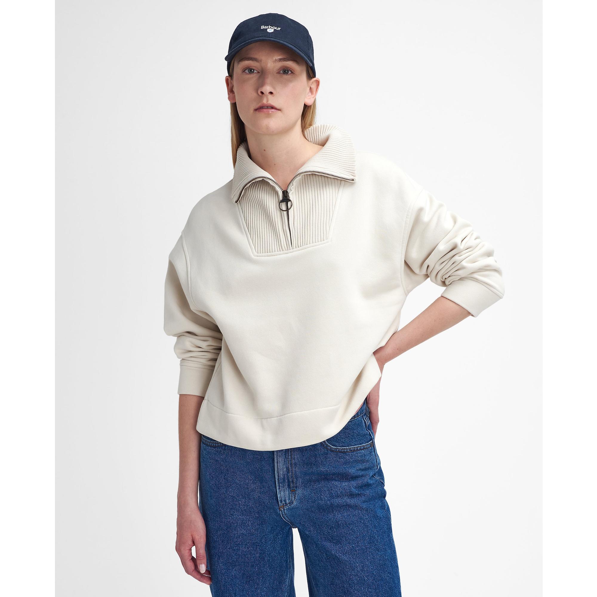 Product image 3 of 6 of Barbour Women's Fleur Sweatshirt - Ecru