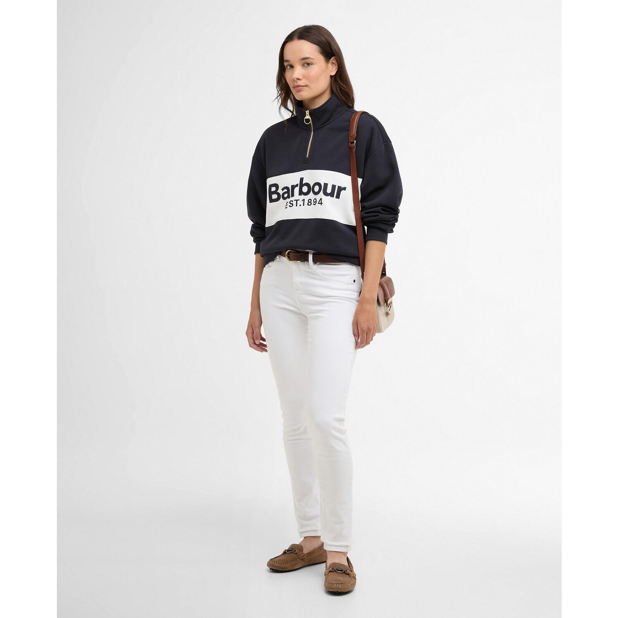 Product image 3 of 6 of Barbour Women's Zaria Quarter-Zip Jumper - Dark Navy