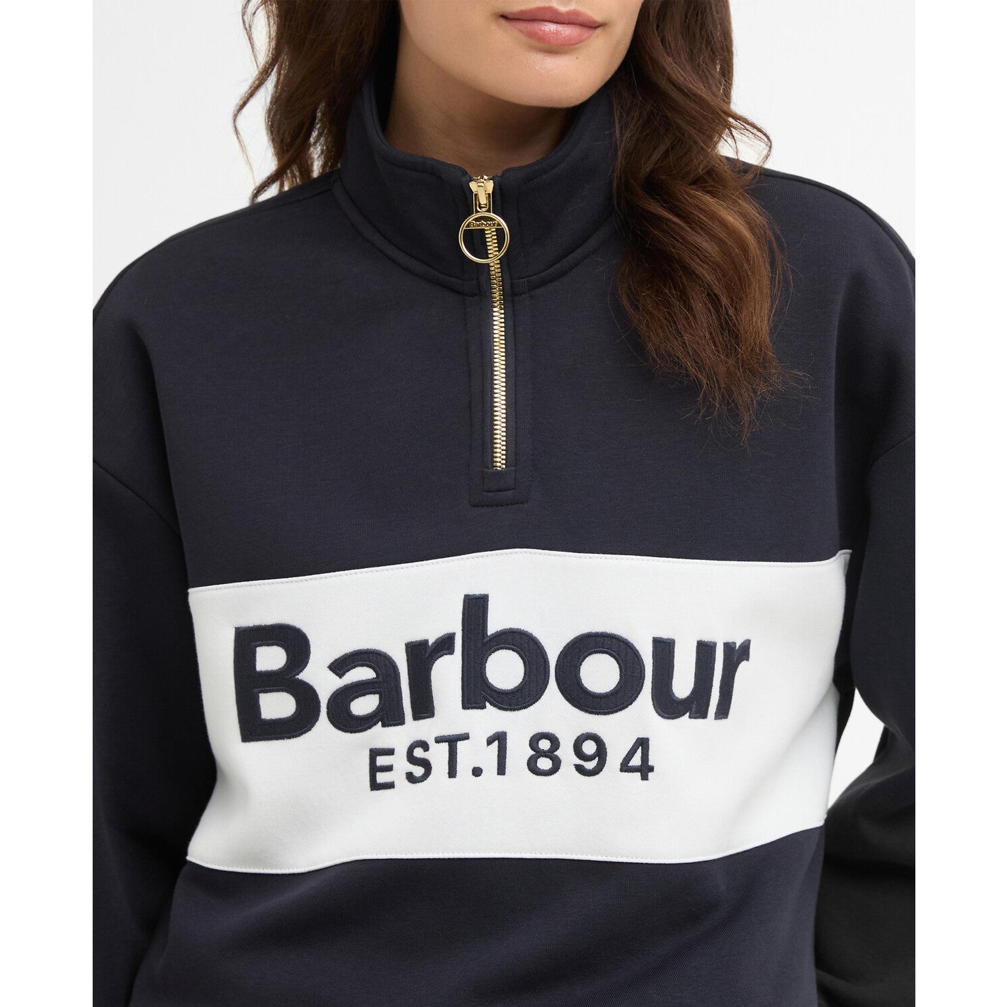 Product image 5 of 6 of Barbour Women's Zaria Quarter-Zip Jumper - Dark Navy