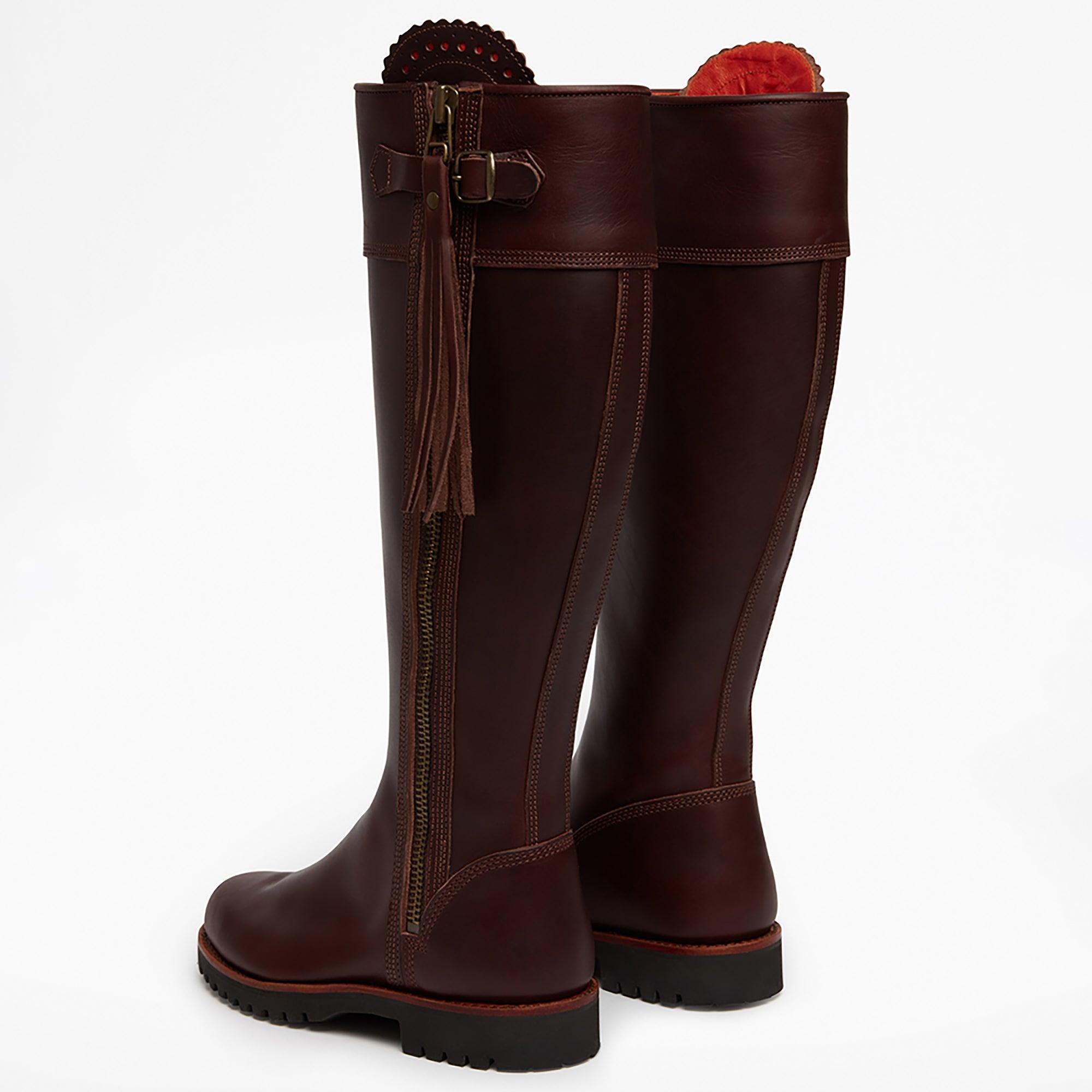 Product image 3 of 4 of Penelope Chilvers Women's Long Tassel Boots Generous Fit - Conker