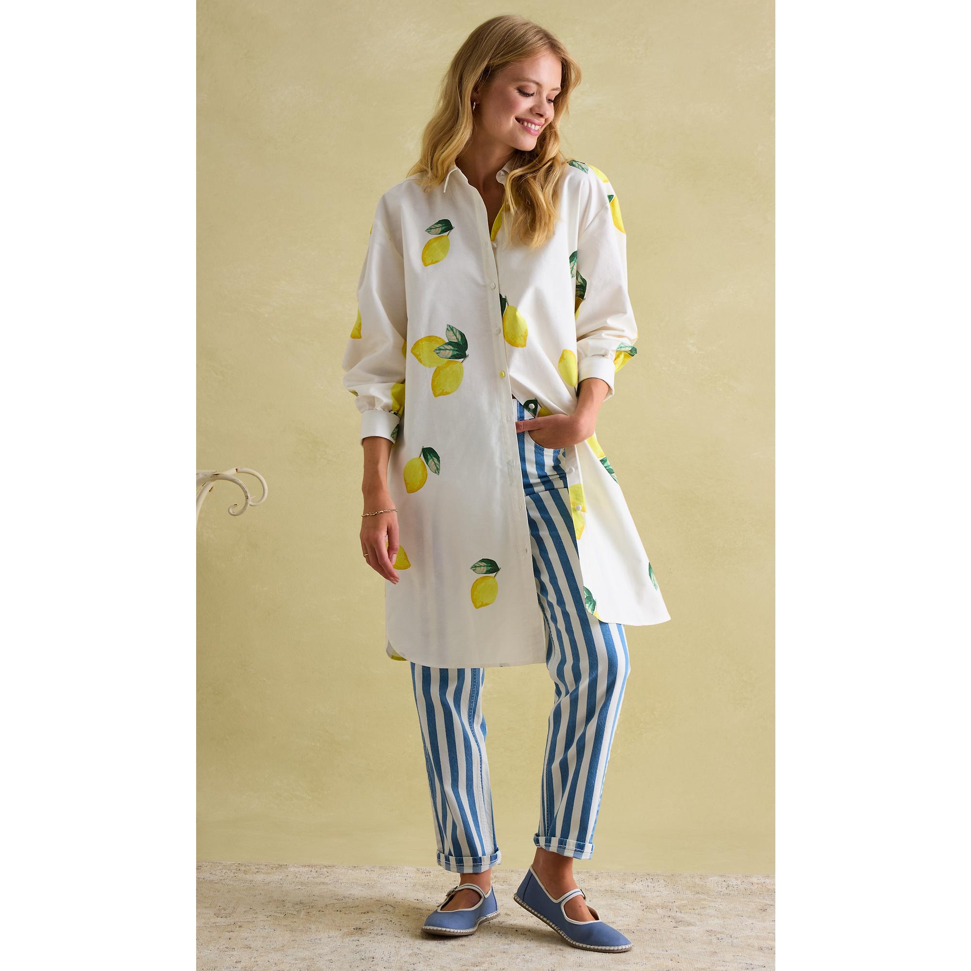 Product image 4 of 10 of Joules Women's Phoebe Shirt Dress - White Lemon