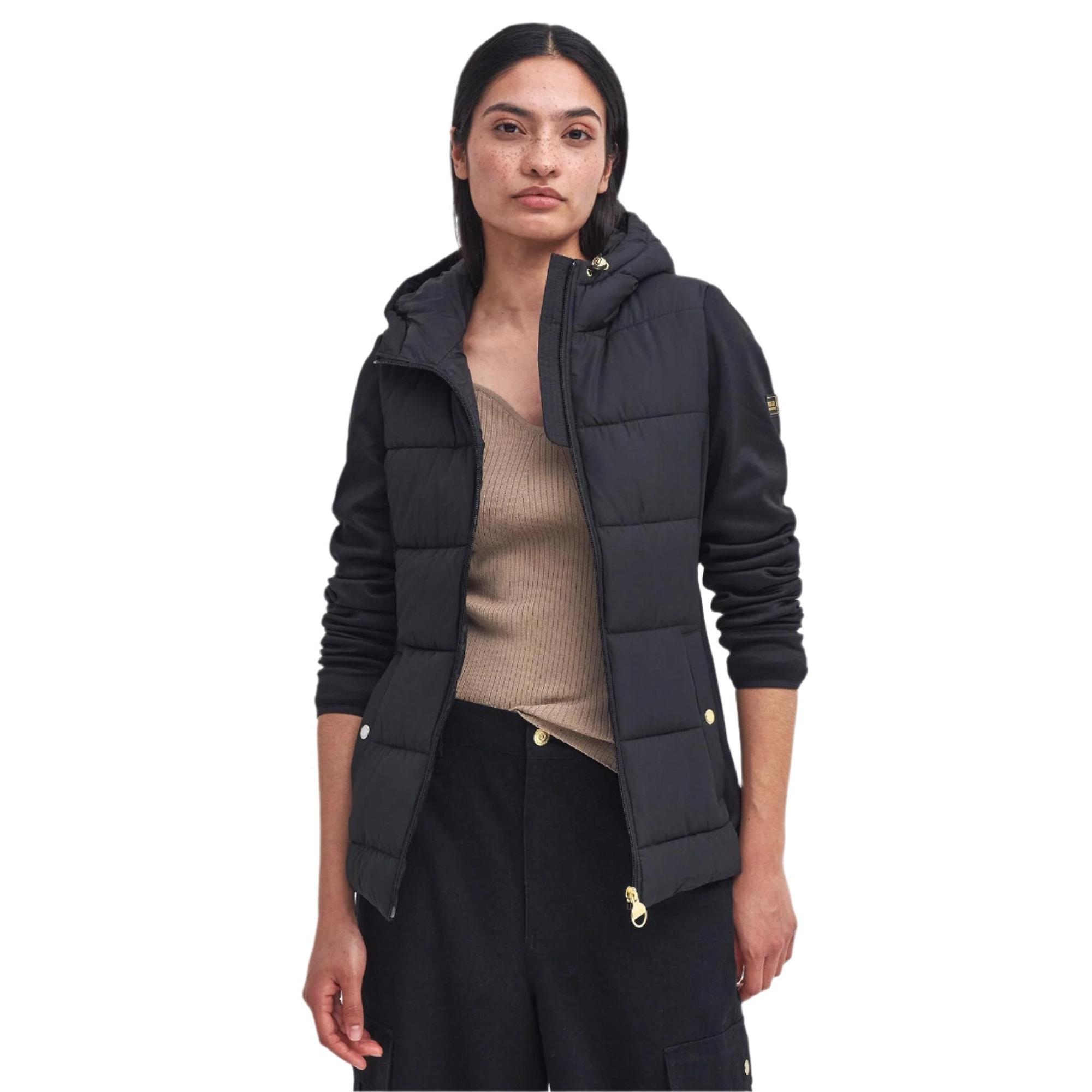 Product image 8 of 9 of Barbour International Women's Bondar Quilted Sweatshirt - Black