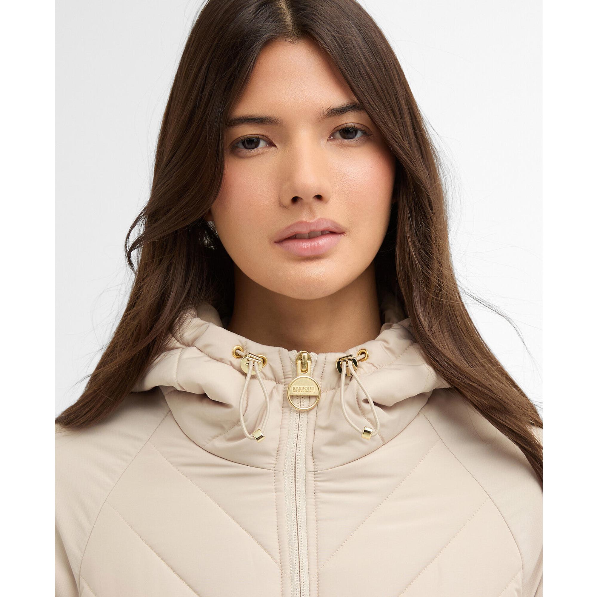 Product image 5 of 7 of Barbour International Women's Dakota Quilted Sweat Jacket - Cement