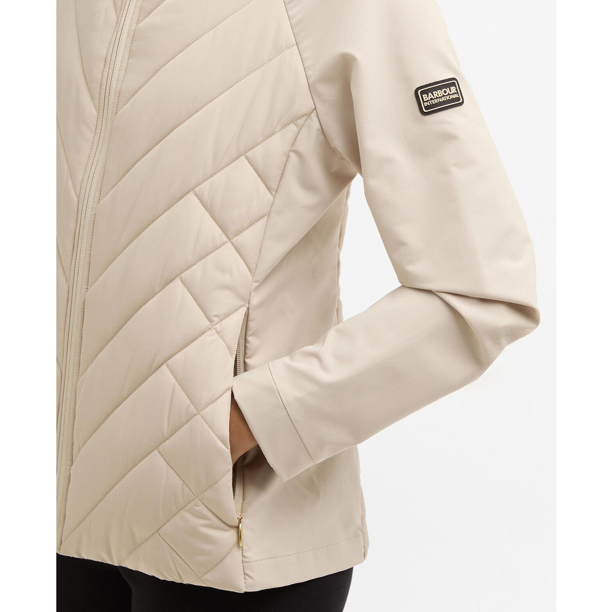 Product image 6 of 7 of Barbour International Women's Dakota Quilted Sweat Jacket - Cement