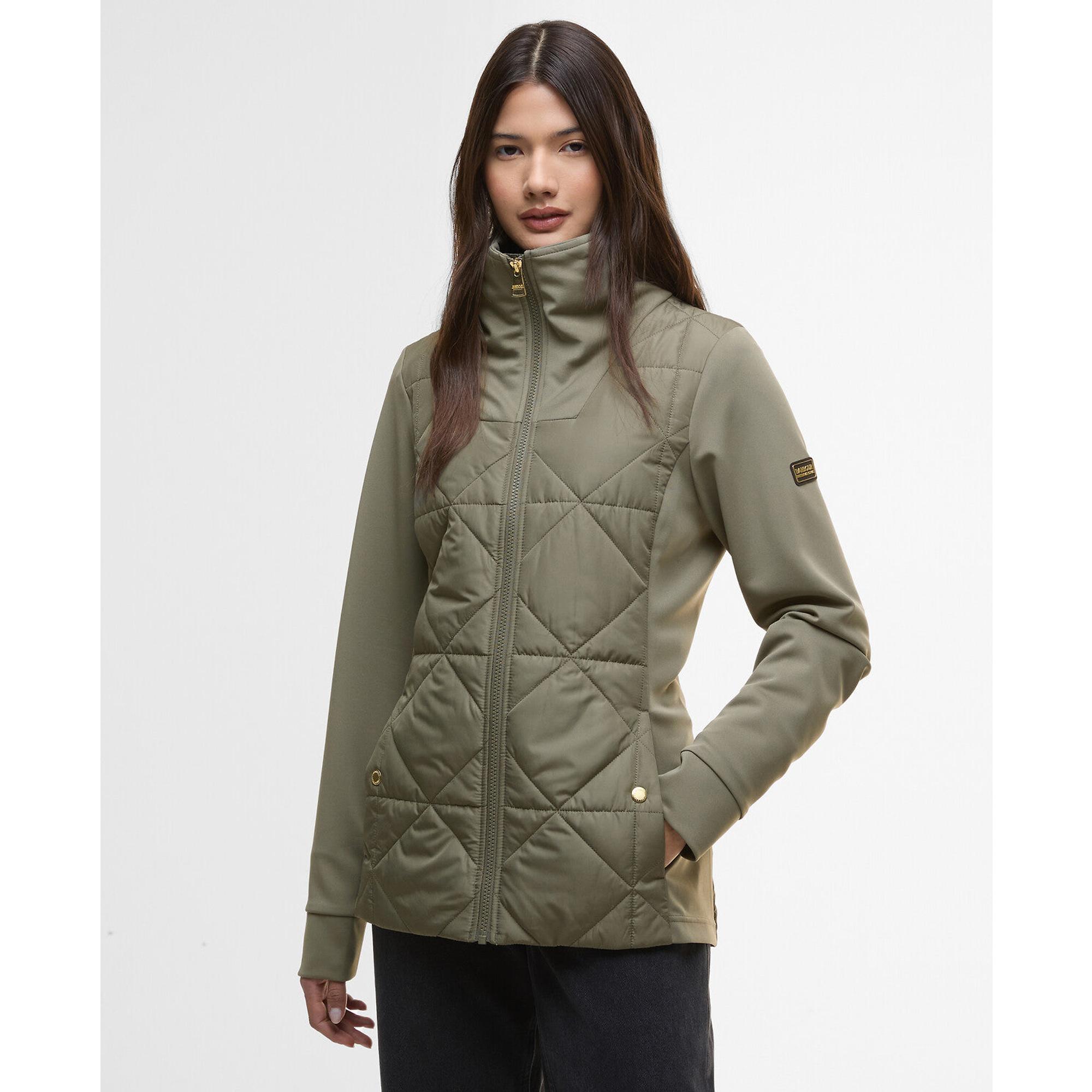 Product image 2 of 8 of Barbour International Women's Kya Quilted Sweat Jacket - Dusky Khaki