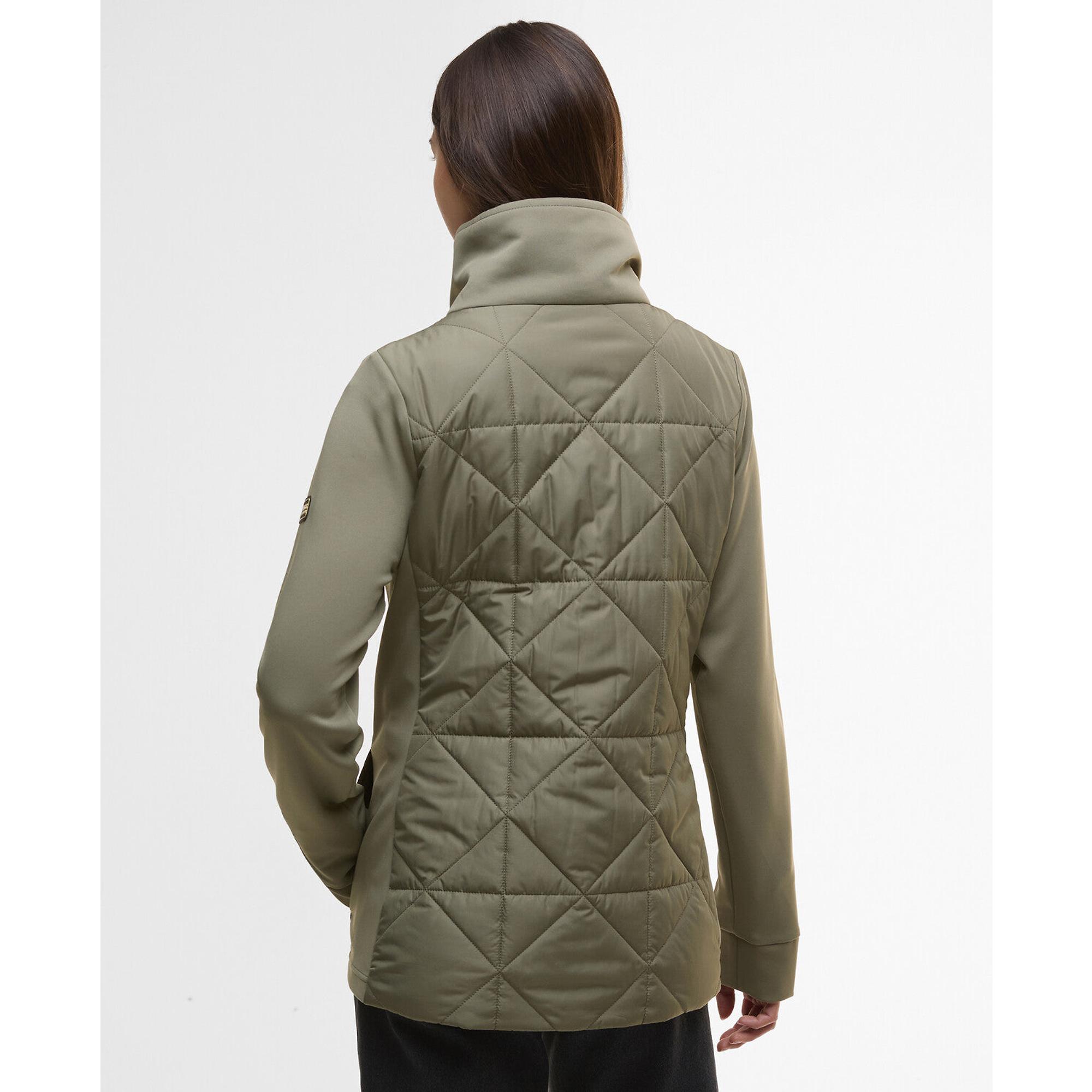 Product image 4 of 8 of Barbour International Women's Kya Quilted Sweat Jacket - Dusky Khaki