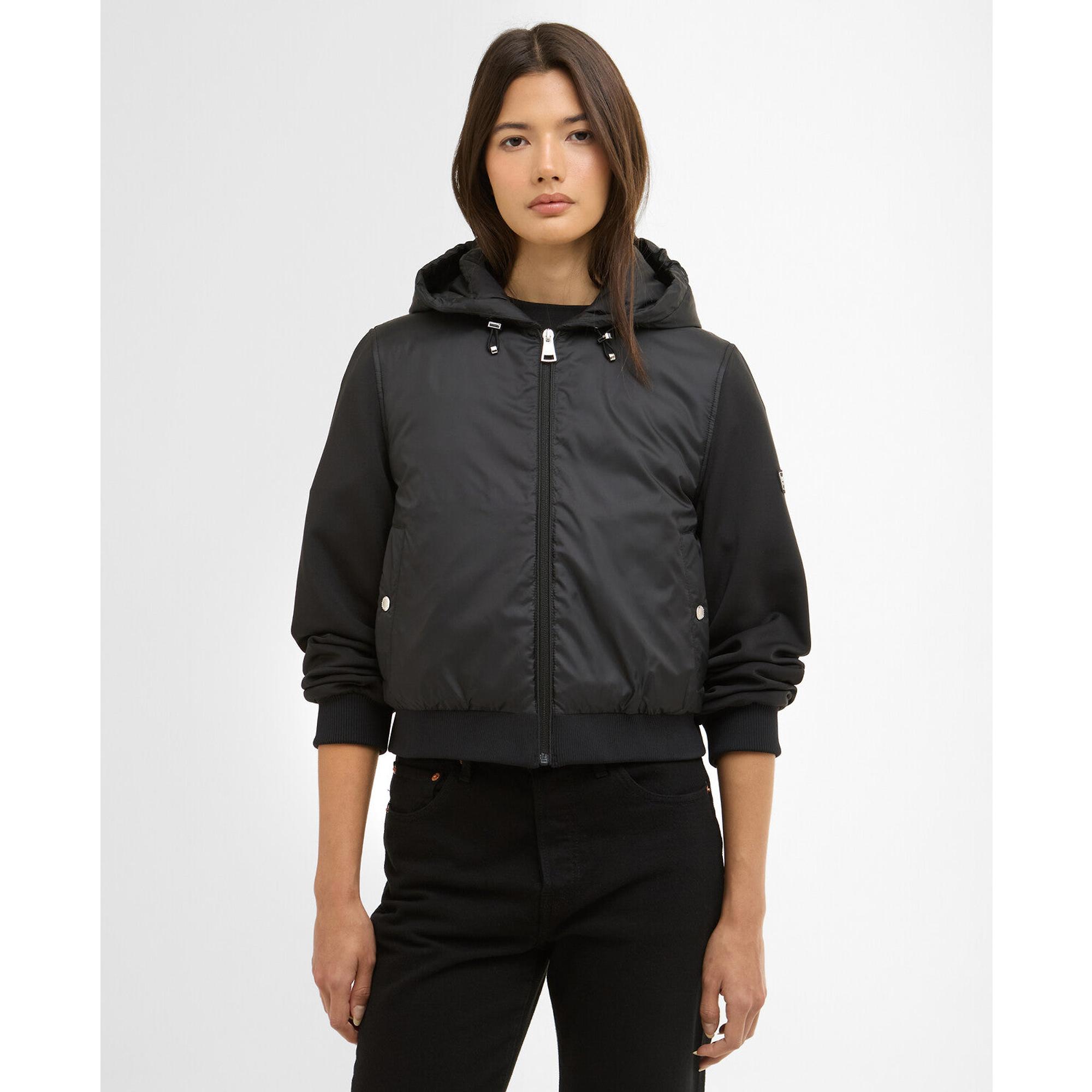 Product image 2 of 7 of Barbour International Women's Equinox Quilted Sweat Jacket - Black