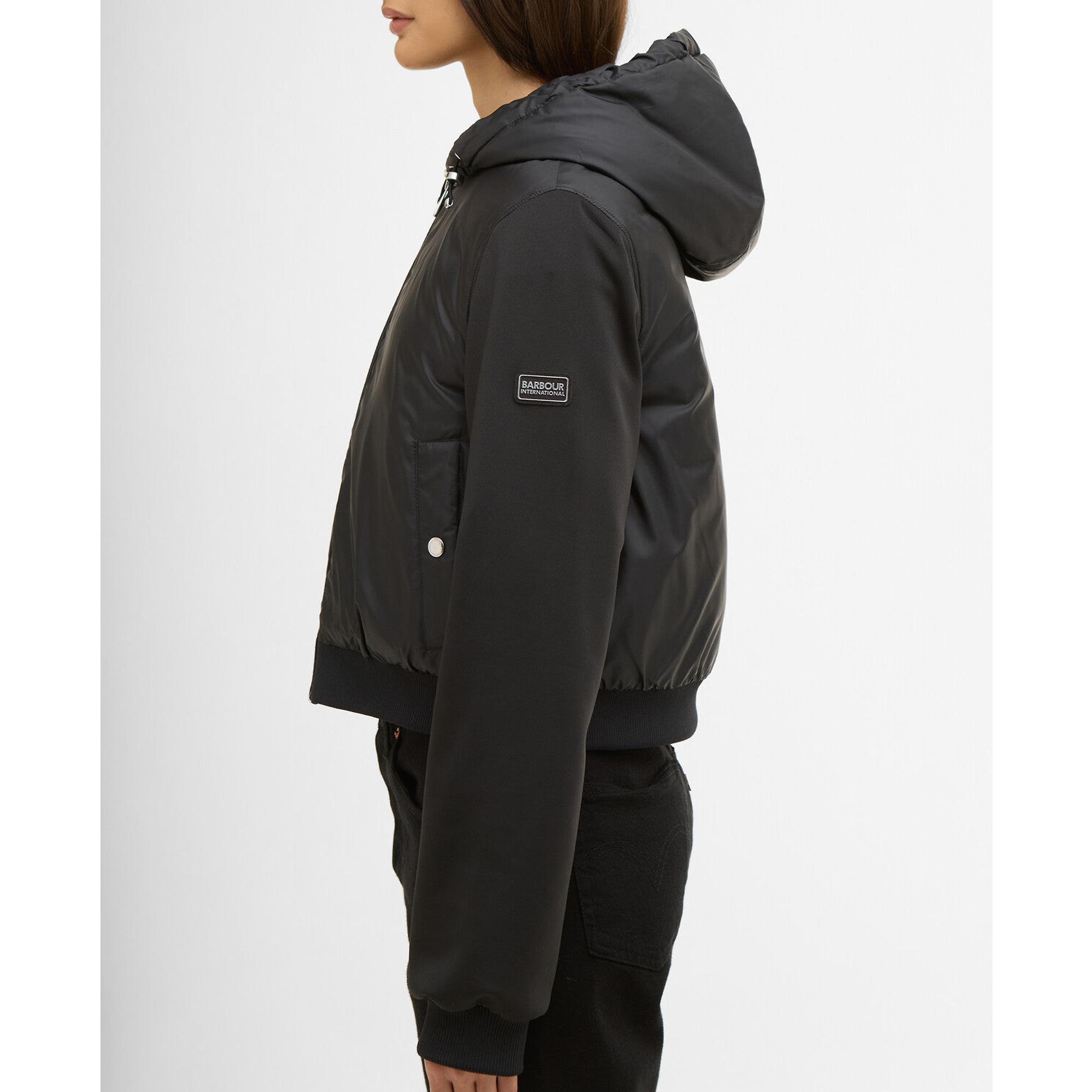 Product image 6 of 7 of Barbour International Women's Equinox Quilted Sweat Jacket - Black