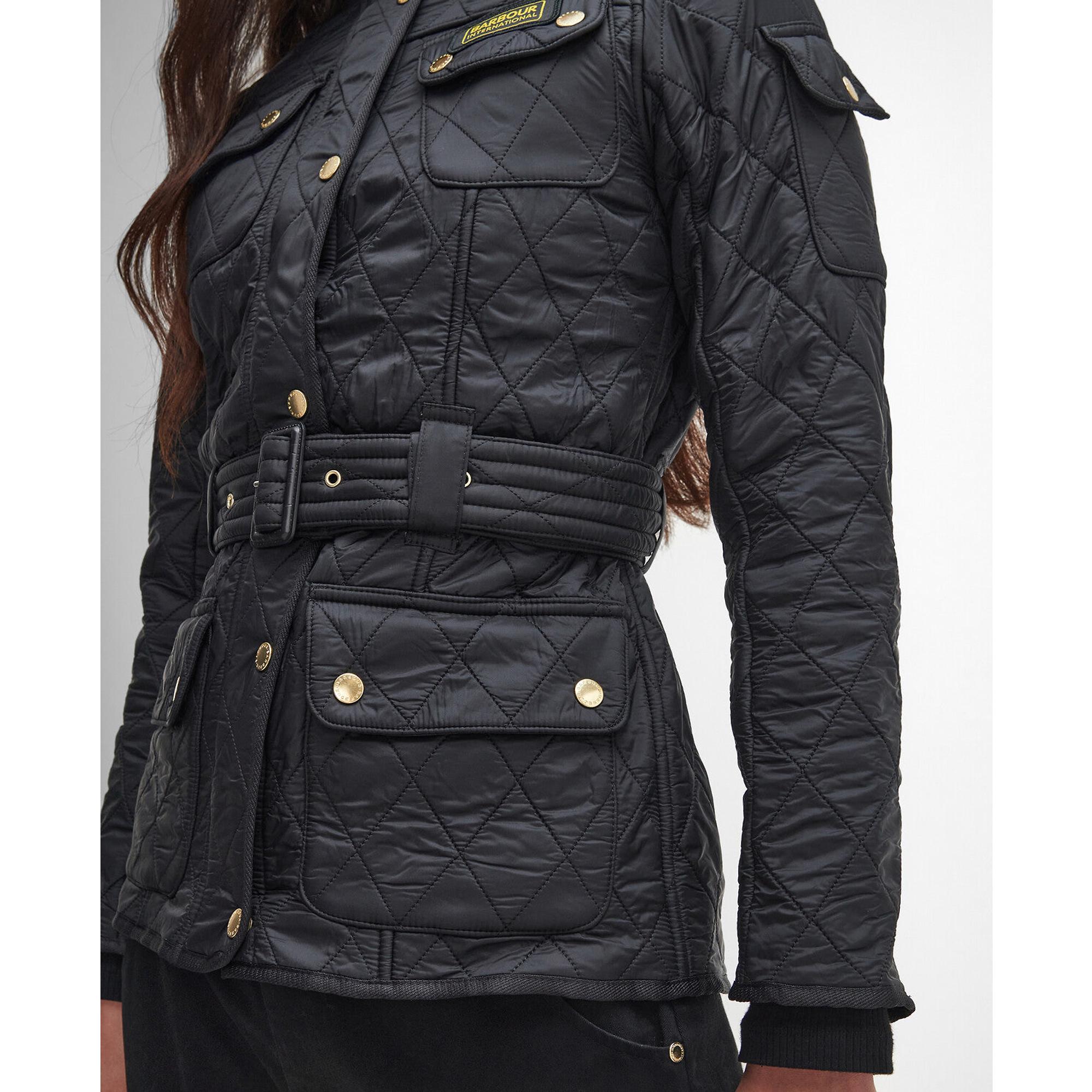 Product image 7 of 8 of Barbour International Women's Polarquilt Jacket - Black/Black