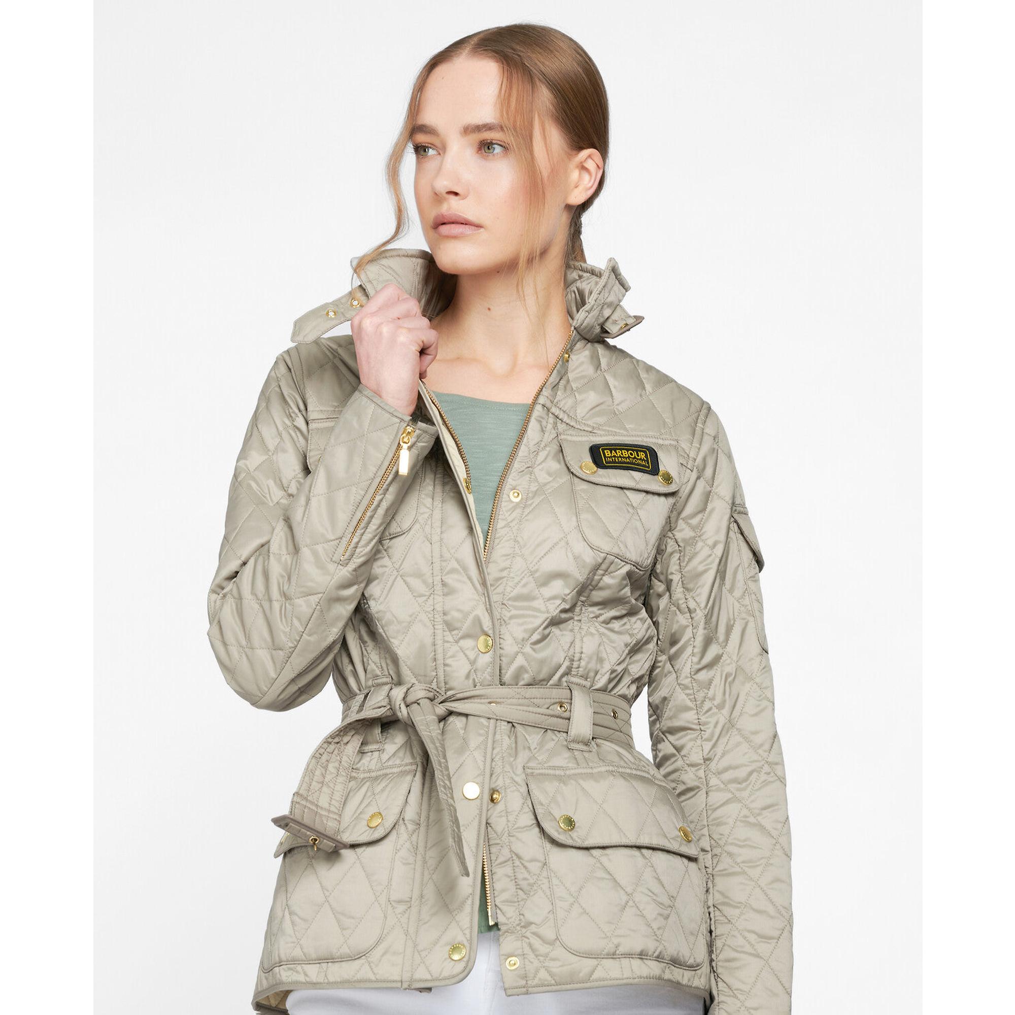 Product image 2 of 8 of Barbour International Women's International Quilt Jacket - Taupe/Pearl