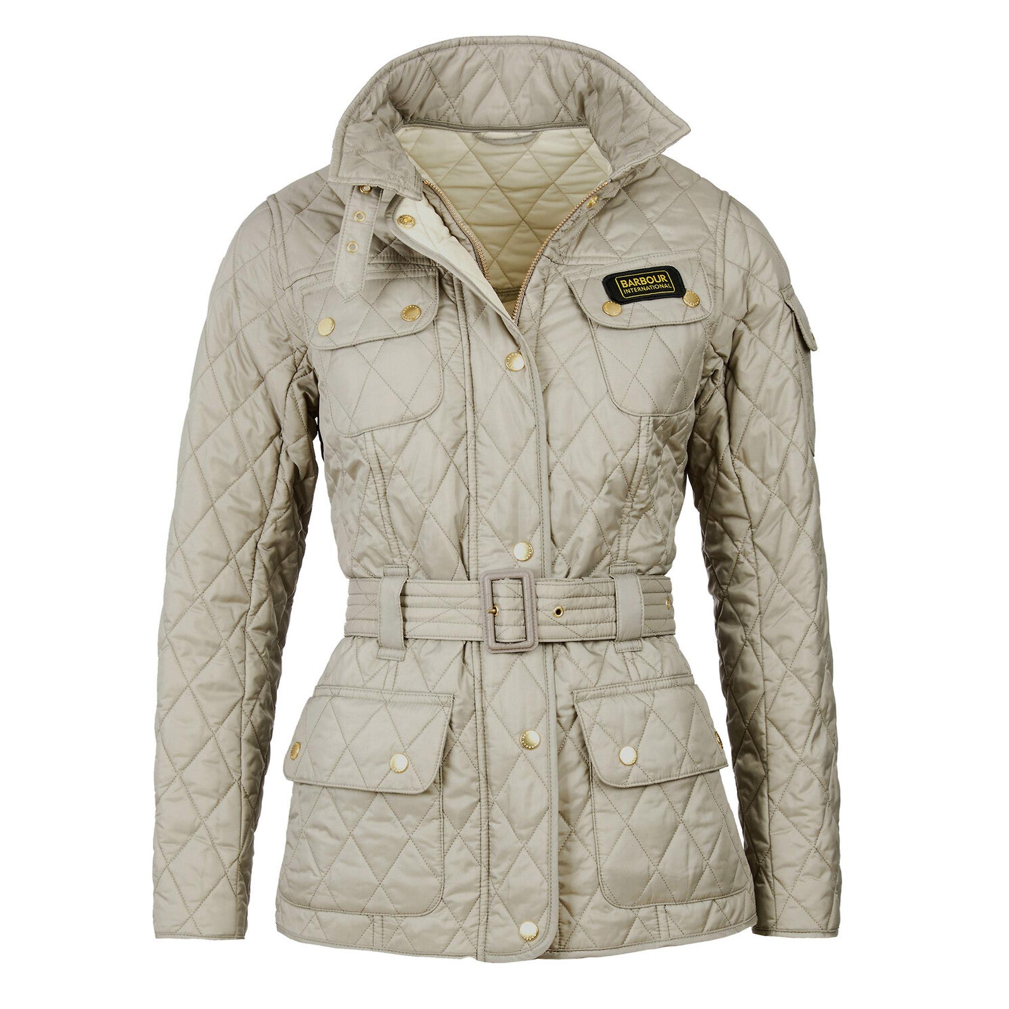 Product image 1 of 8 of Barbour International Women's International Quilt Jacket - Taupe/Pearl