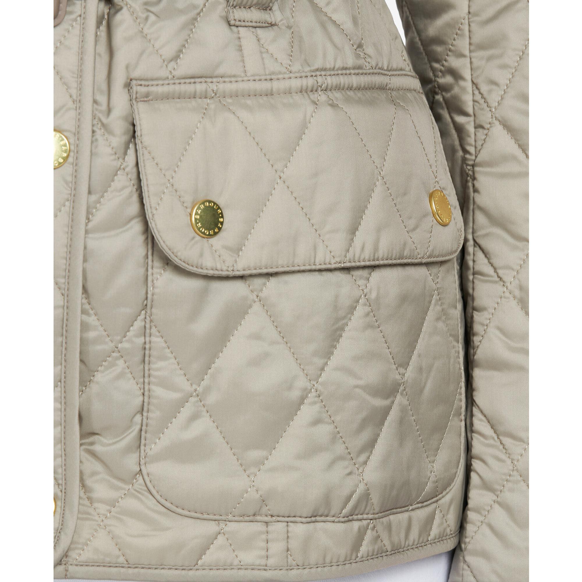 Product image 7 of 8 of Barbour International Women's International Quilt Jacket - Taupe/Pearl