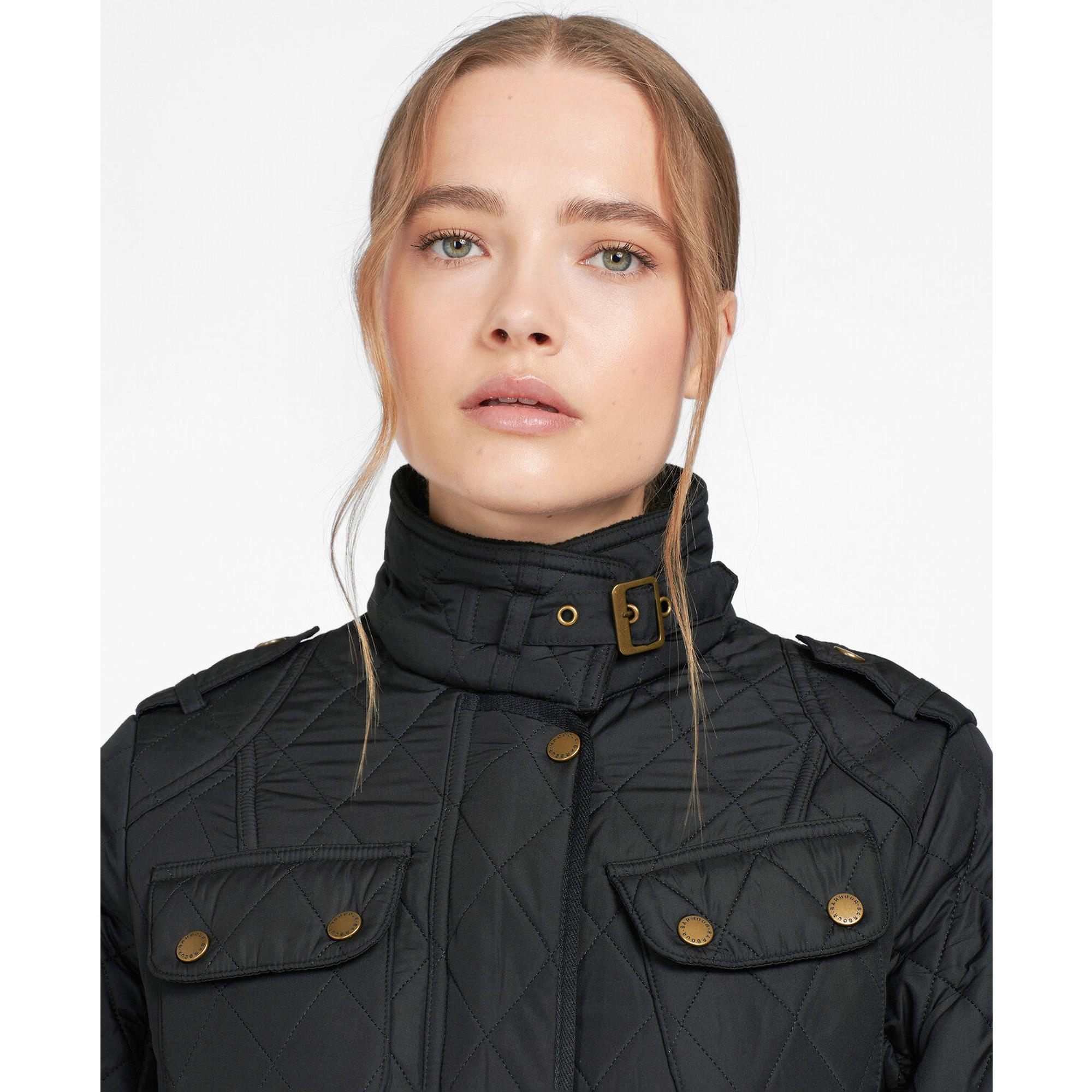 Product image 4 of 9 of Barbour International Women's Tourer Polarquilt Jacket - Black/Black